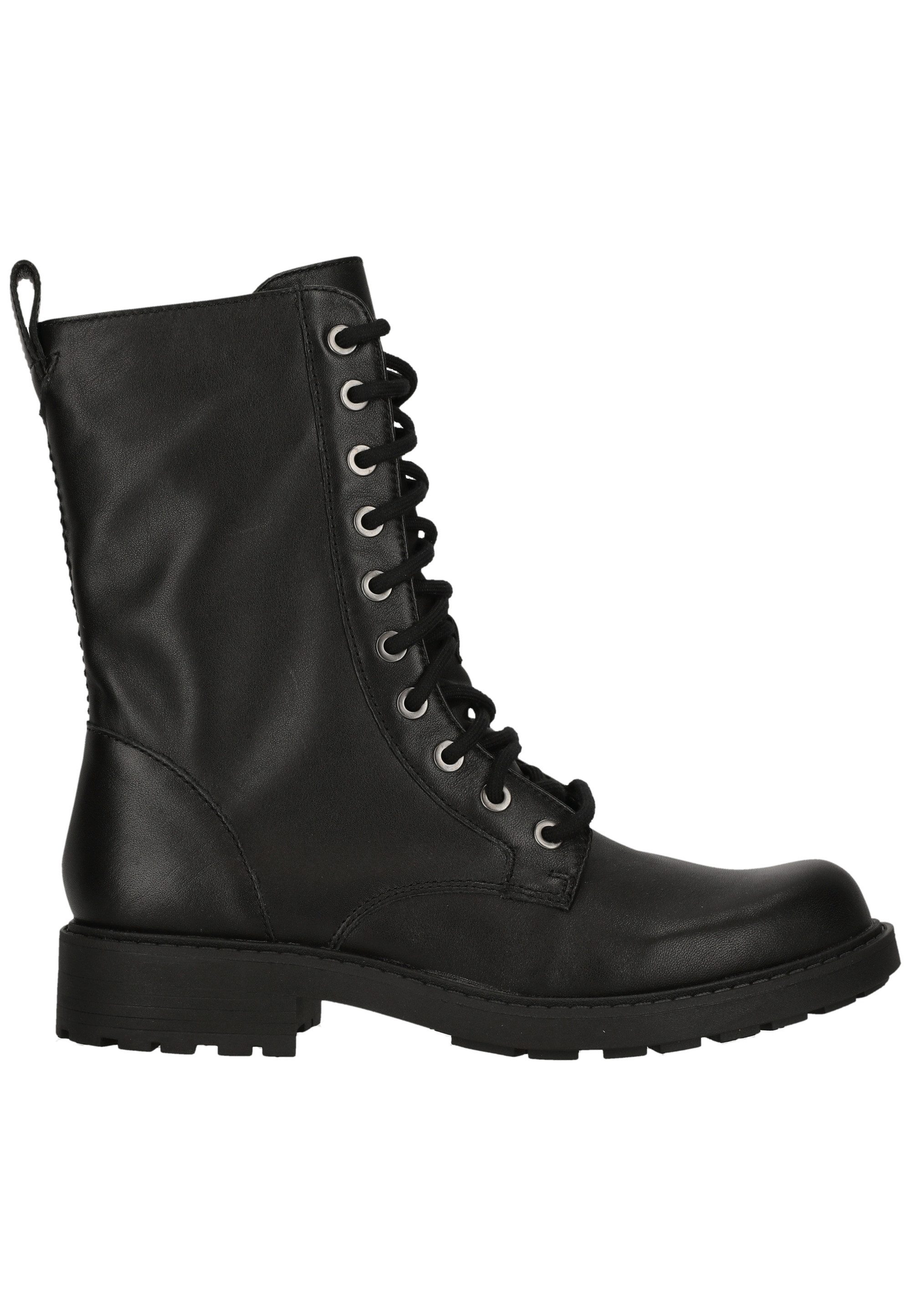 Clarks Orinoco2 Style Black Leather Stiefel mit profilierter Sohle für guten Halt