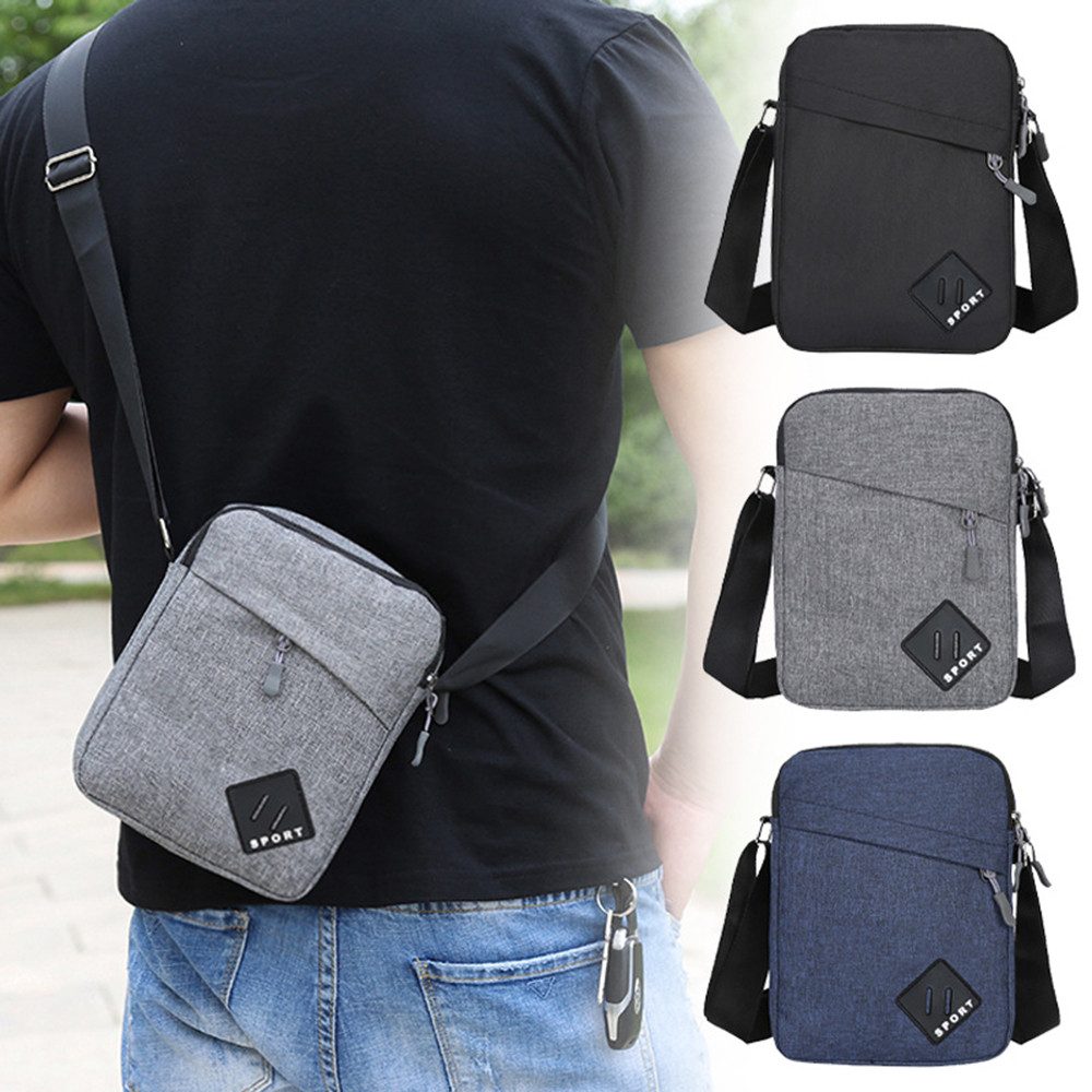 Coonoor Umhängetasche Zweischichtige Schultertasche für Herren, Kuriertasche,Messenger Bag, für Arbeit Reise Alltagsleben