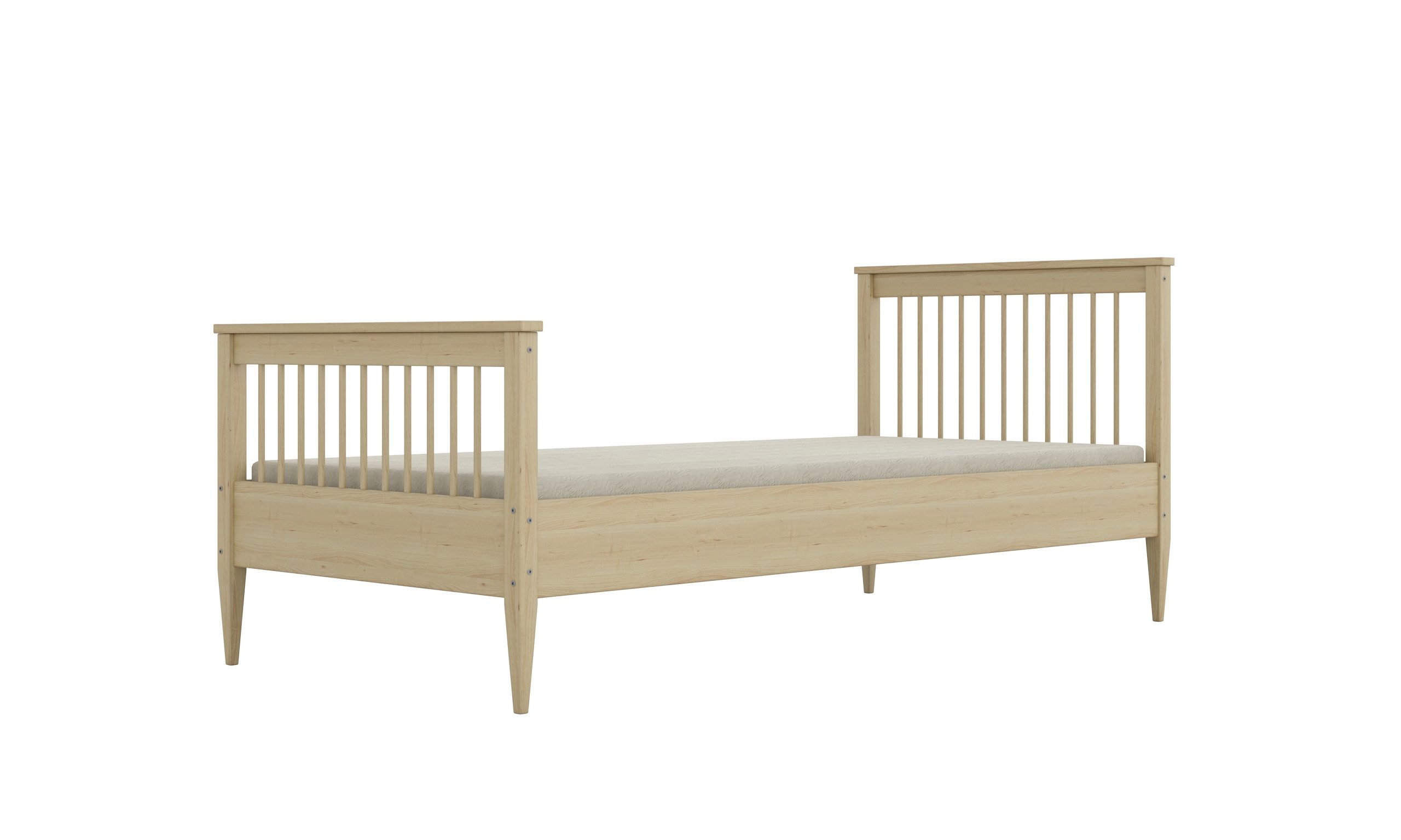 Raumhirsch Furniture Kinderbett 80x160, 80x180, 90x180, 80x200, 90x200 cm - Komplettset (ohne Matratze, Einzelbett für Kinder von 2 - 18 Jahren), verschiedene Farben & Designs