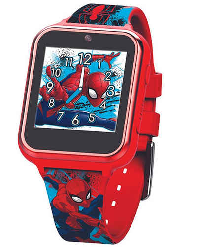 Kids Euroswan Digitaluhr Spiderman Smart Watch mit Kamera Diktiergerät, Wecker Taschenrechner