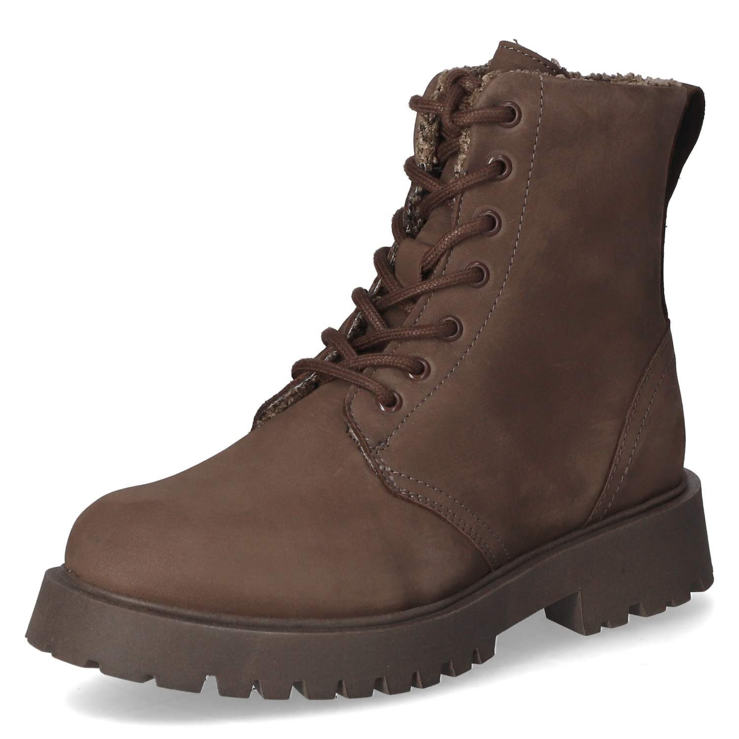 Apple of Eden Apple of Eden GENEVE 5 Damen Rauleder brown Winterstiefel