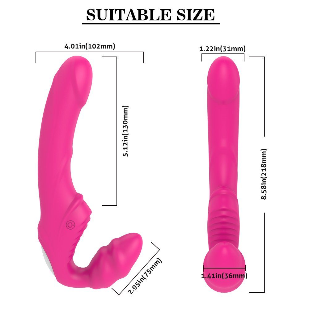 G modi, Vibrator Silikon Klitoris (Packung) 9 Punkt Stimulation Paar-Vibrator S-Hand