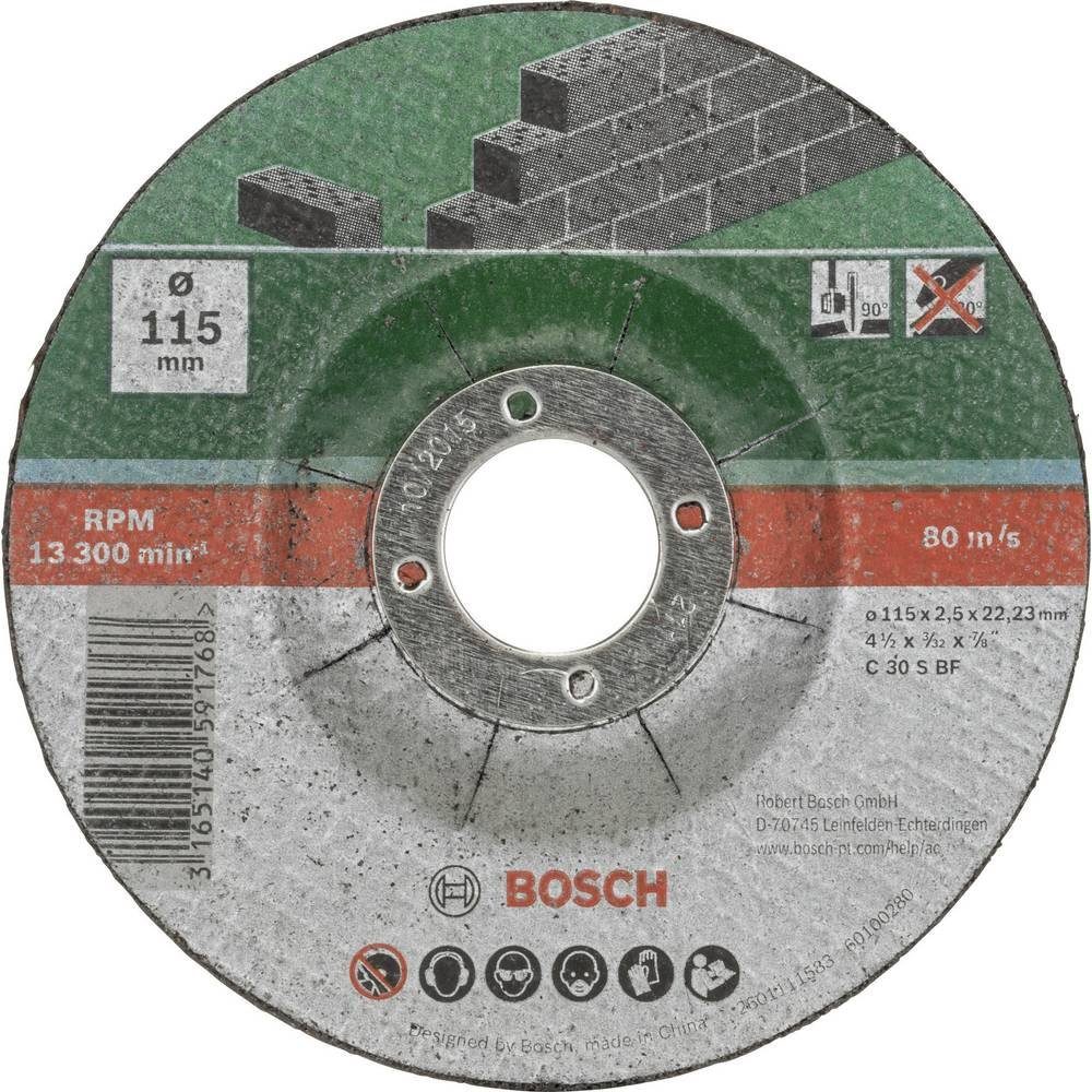 Bosch Professional BOSCH Trennscheibe 5tlg. Trennscheiben-Set gekröpft für Stein D 115