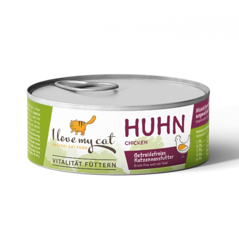 Bellfor I love my cat Katzenfutter Nass mit Huhn - 100g, für: Katzen