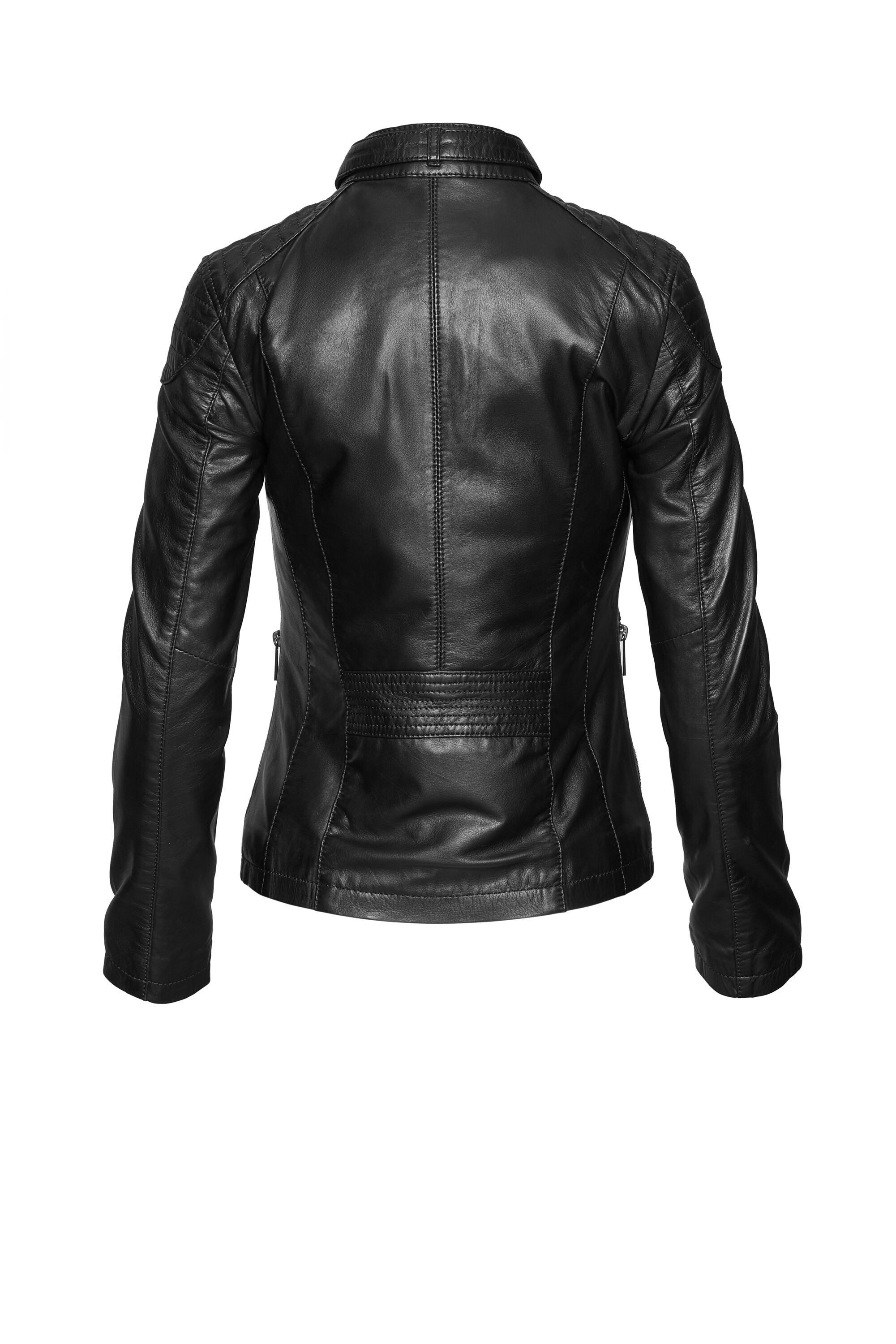 bugatti Lederjacke (1-St) Taillierter Schnitt günstig online kaufen