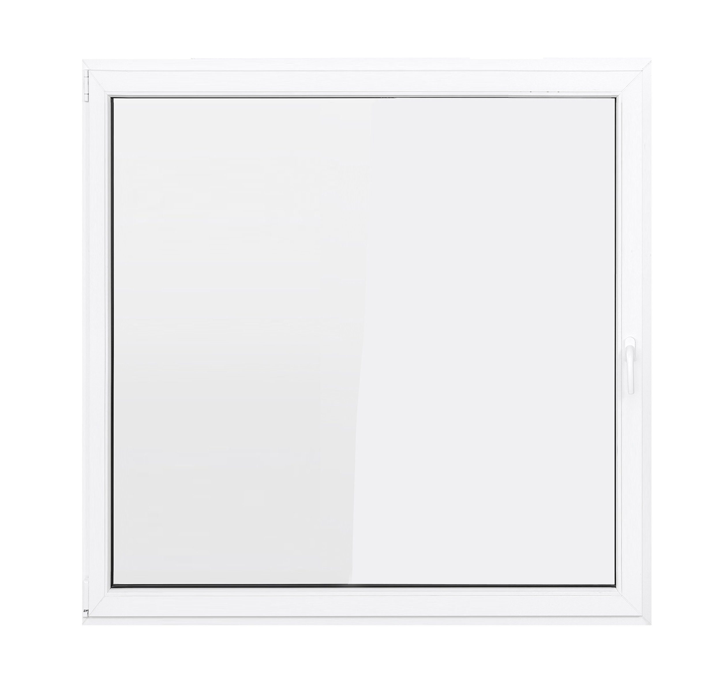 SN DECO GROUP Kellerfenster 1 Dreh-Kipp mm Hochwertiges RC2 weiß Verglasung 5-Kammer-Profil Profil, 70 Sicherheitsbeschlag, Flügel 1000x1000 (Set), 2-fach
