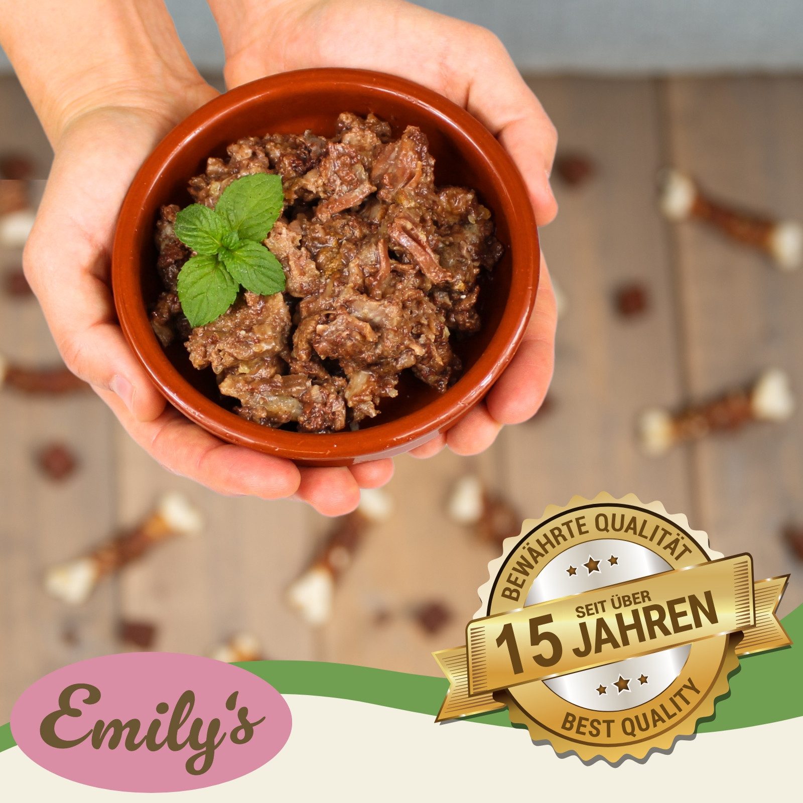 Lecker.Pet 24x400g Lecker.Pet® Balu's, Emily's, Leo's, Mia's 100% Fisch & Fleisch Huhn, Nassfutter für: Katze