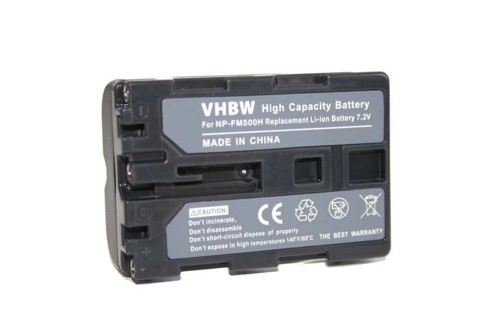 vhbw Ersatz für Sony NP-FM500H für Kamera-Akku Li-Ion 1200 mAh (7,2 V)