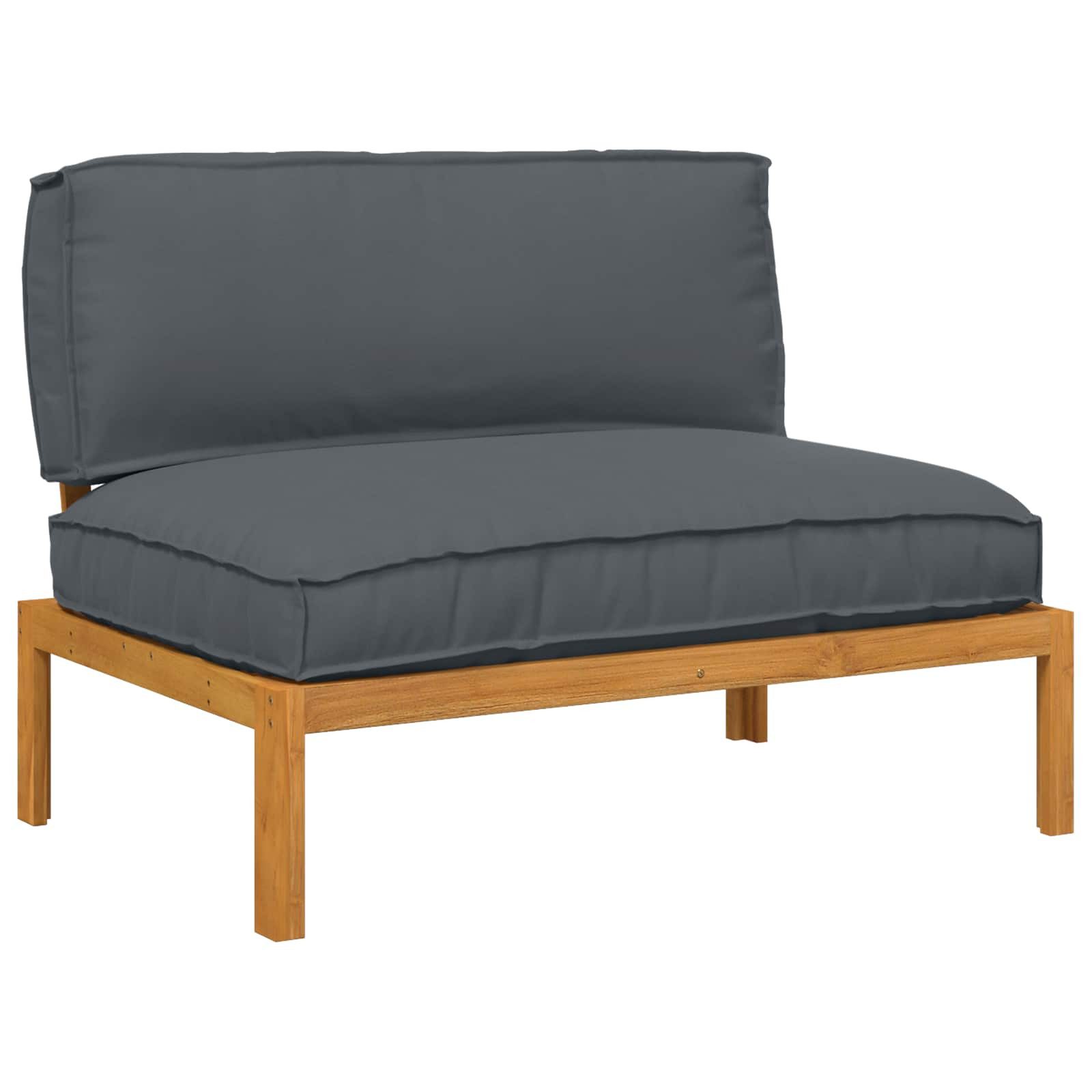 vidaXL Gartenlounge-Set Sofa Set Uni Anthrazit 120 x 92 x 69 cm Massivholz, (1-tlg)