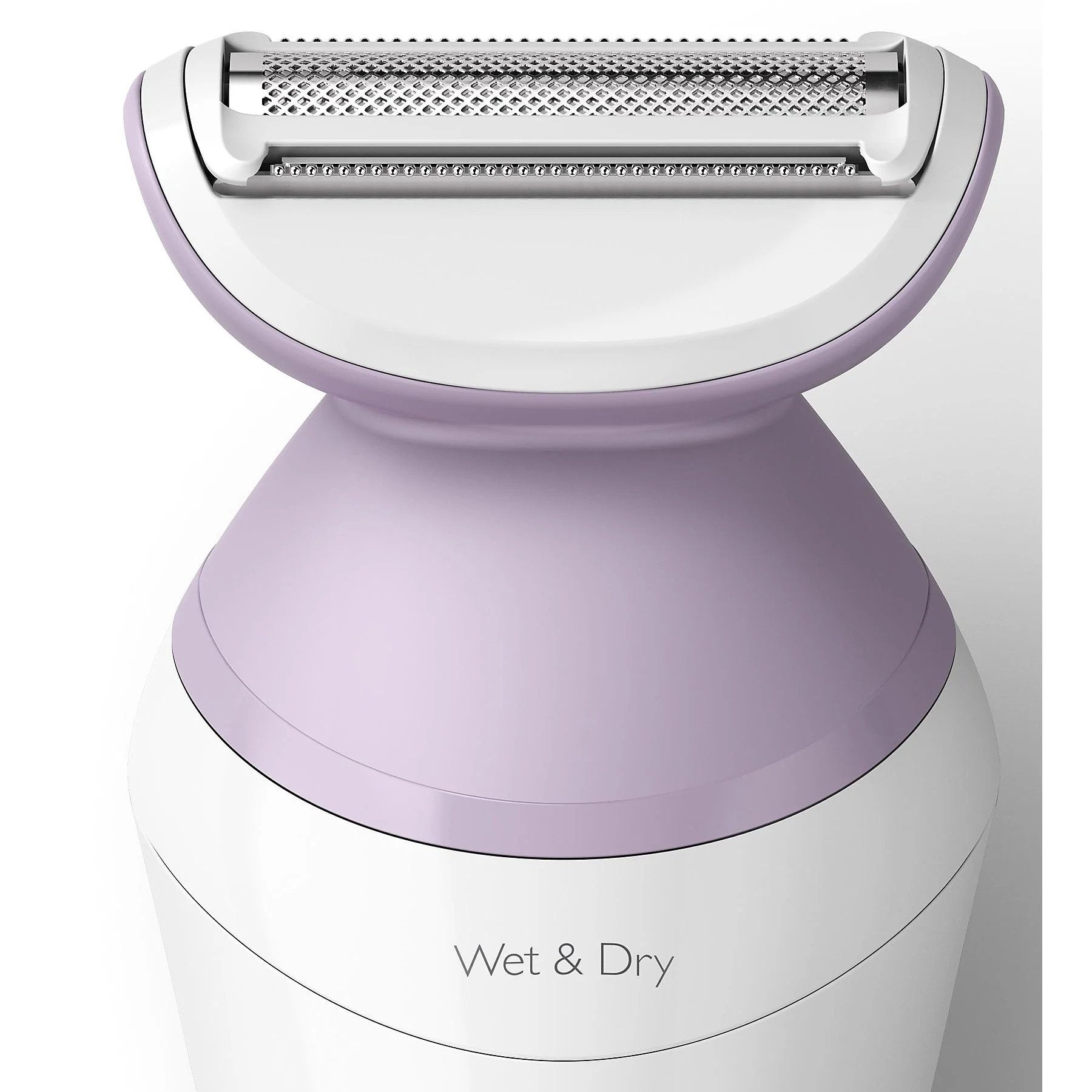 Philips Elektrorasierer Lady Shaver Series 6000 Elektrischer Nass- Trockenrasierer für Frauen, Aufsätze: 3, Kabelloser Akku Damenrasierer