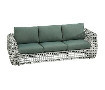 Dehner Gartenlounge-Set Geflecht-Lounge Set Bali, 4-teilig, inkl. Kissen, Moderne Lounge aus langlebigem Kunstoffgeflecht und robustem Aluminium