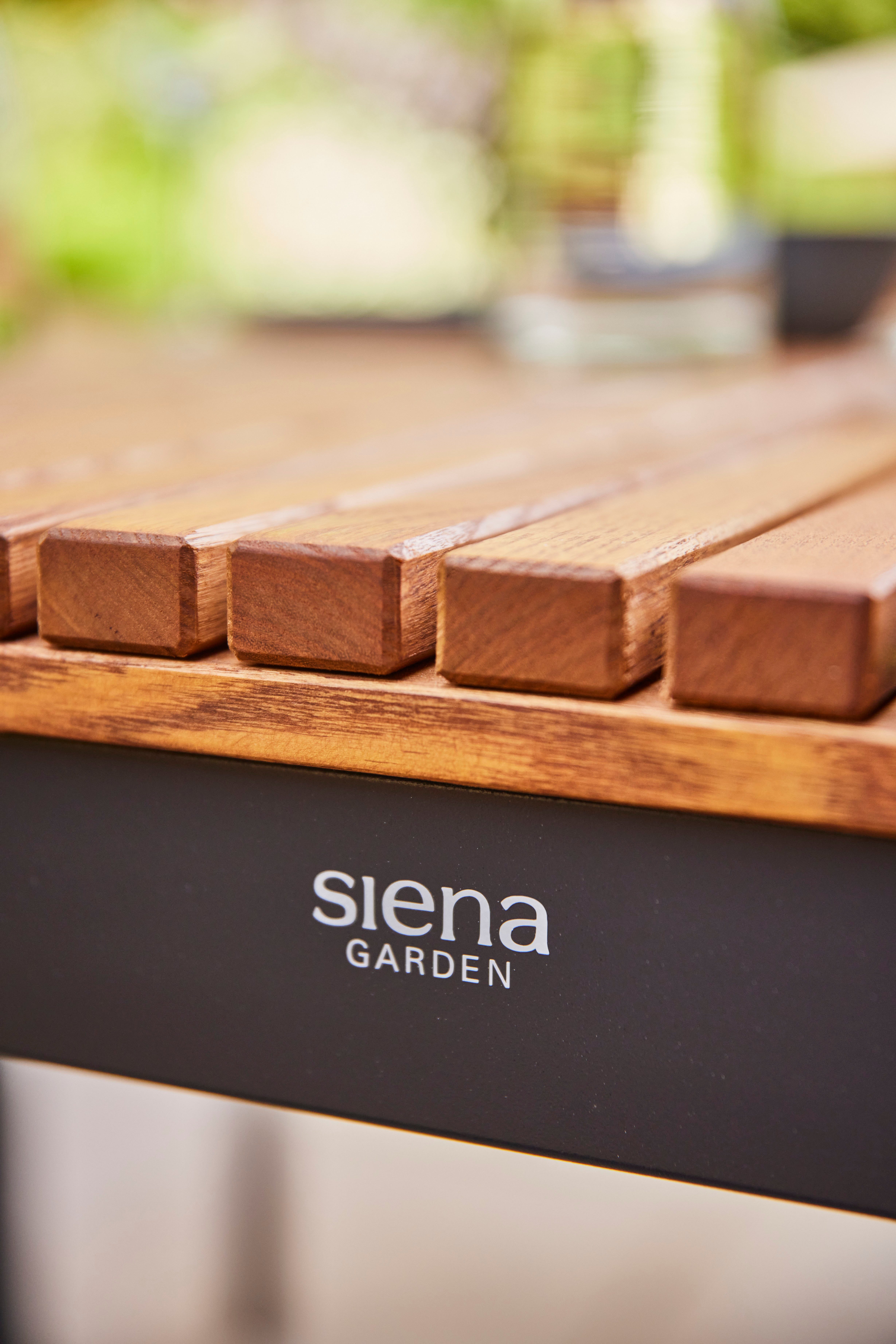 Siena Garden Gartentisch »Bozen« BxTxH:100x160x76 cm, Aluminium mit Robinienholz aus 100% FSC Holz