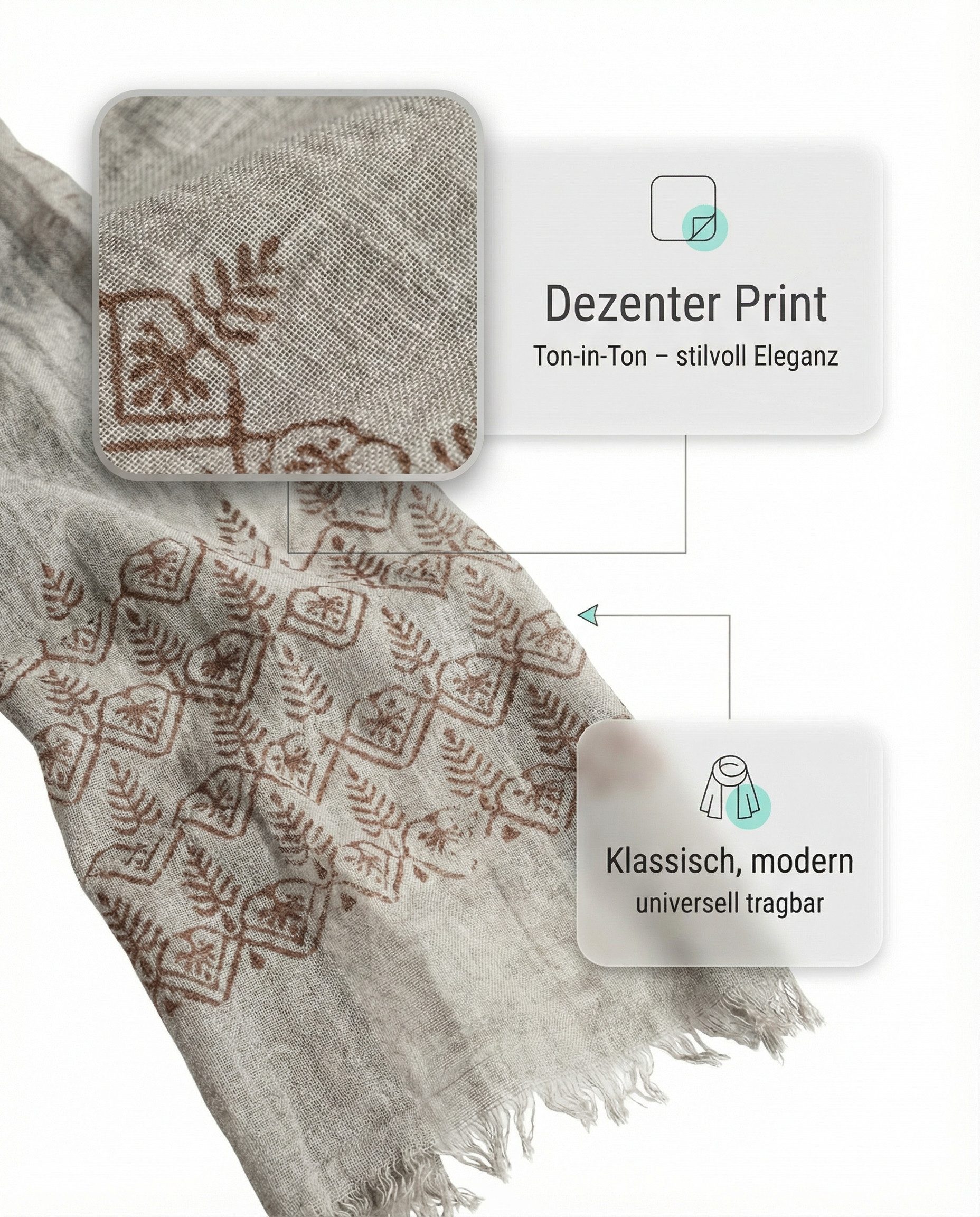 Sunsa Modetuch Schal XXL Große Stola Halstuch Schal aus 100% Modal