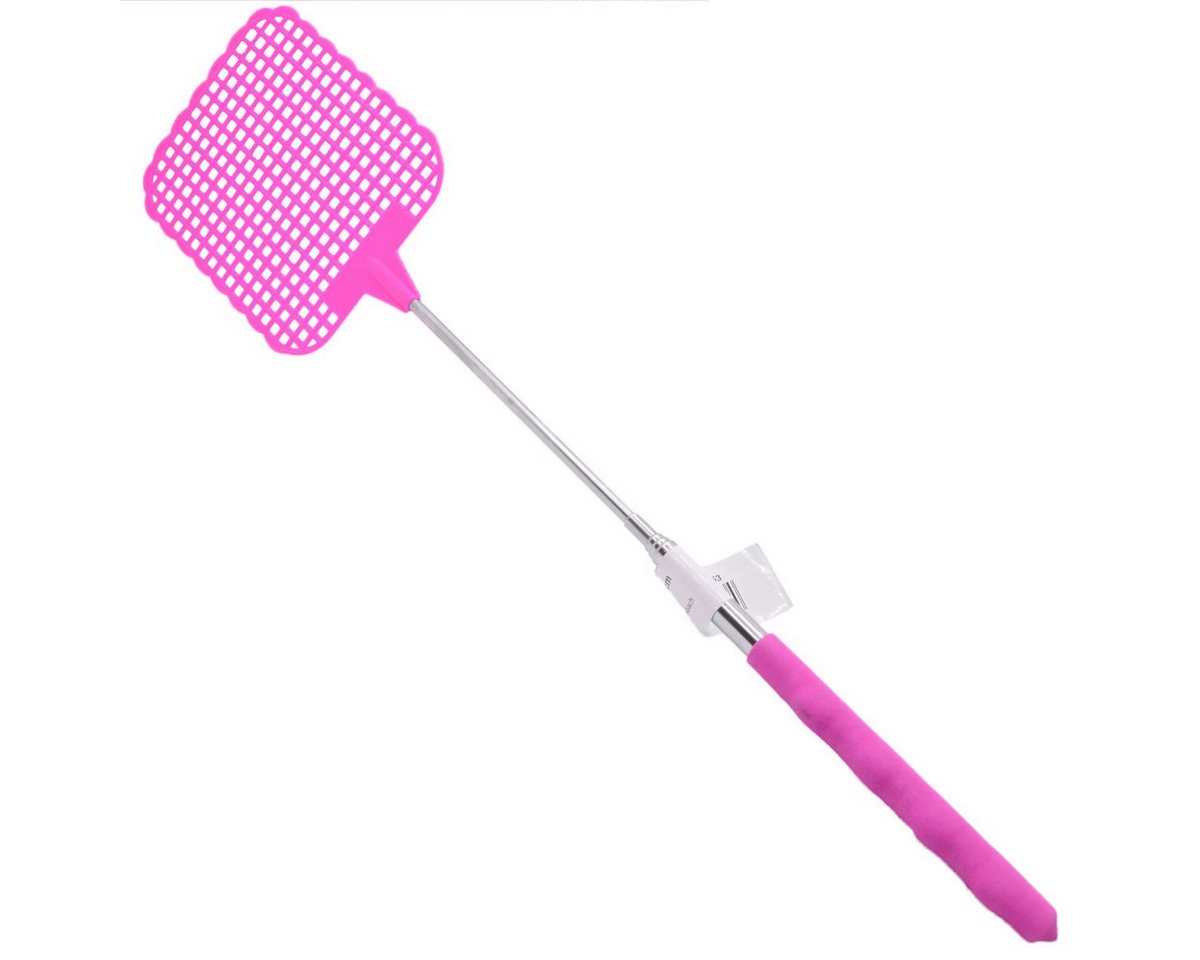 Marabellas Shop Fliegenklatsche Fliegenfänger in verschiedenen Farben 70 cm Teleskopfliegenklatsche, Ausziehbar auf 70 cm