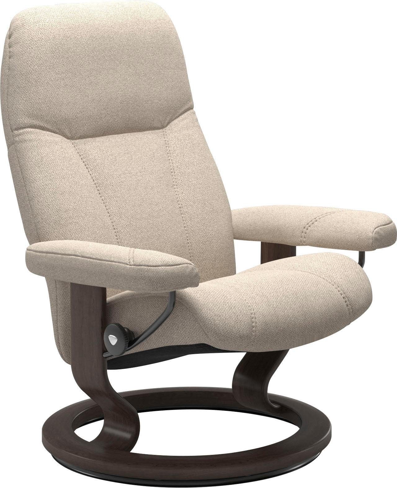 Relaxsessel Größe Classic Consul, S, mit Base, Wenge Gestell Stressless®