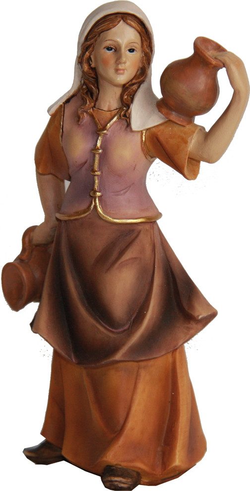 FADEDA Krippenfigur FADEDA Magd mit Krug auf Schulter, Höhe in cm: 11