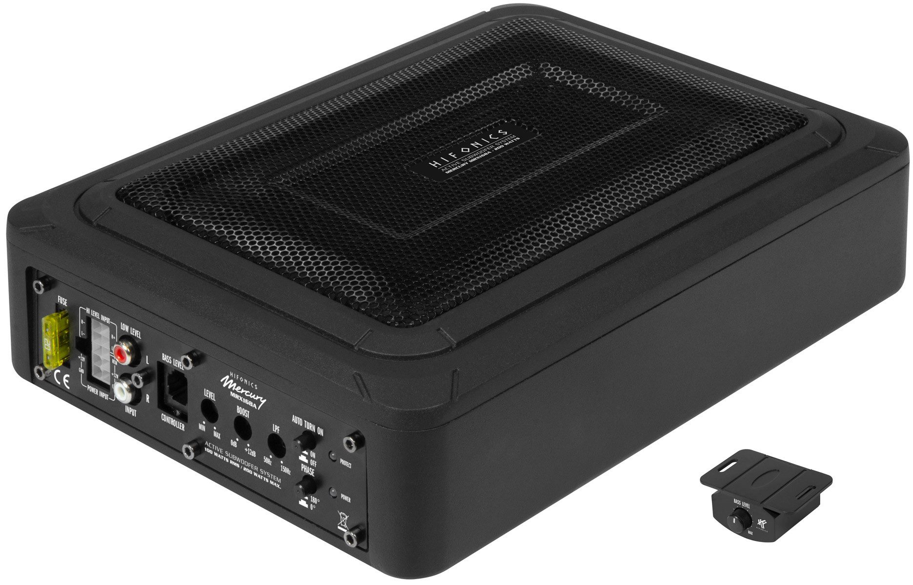Hifonics MRX168A 15 x 20 cm (6 x 8) Aktiv-Single-BassreSubwoofer Auto-Subwoofer (100 W, max.: W cm)
