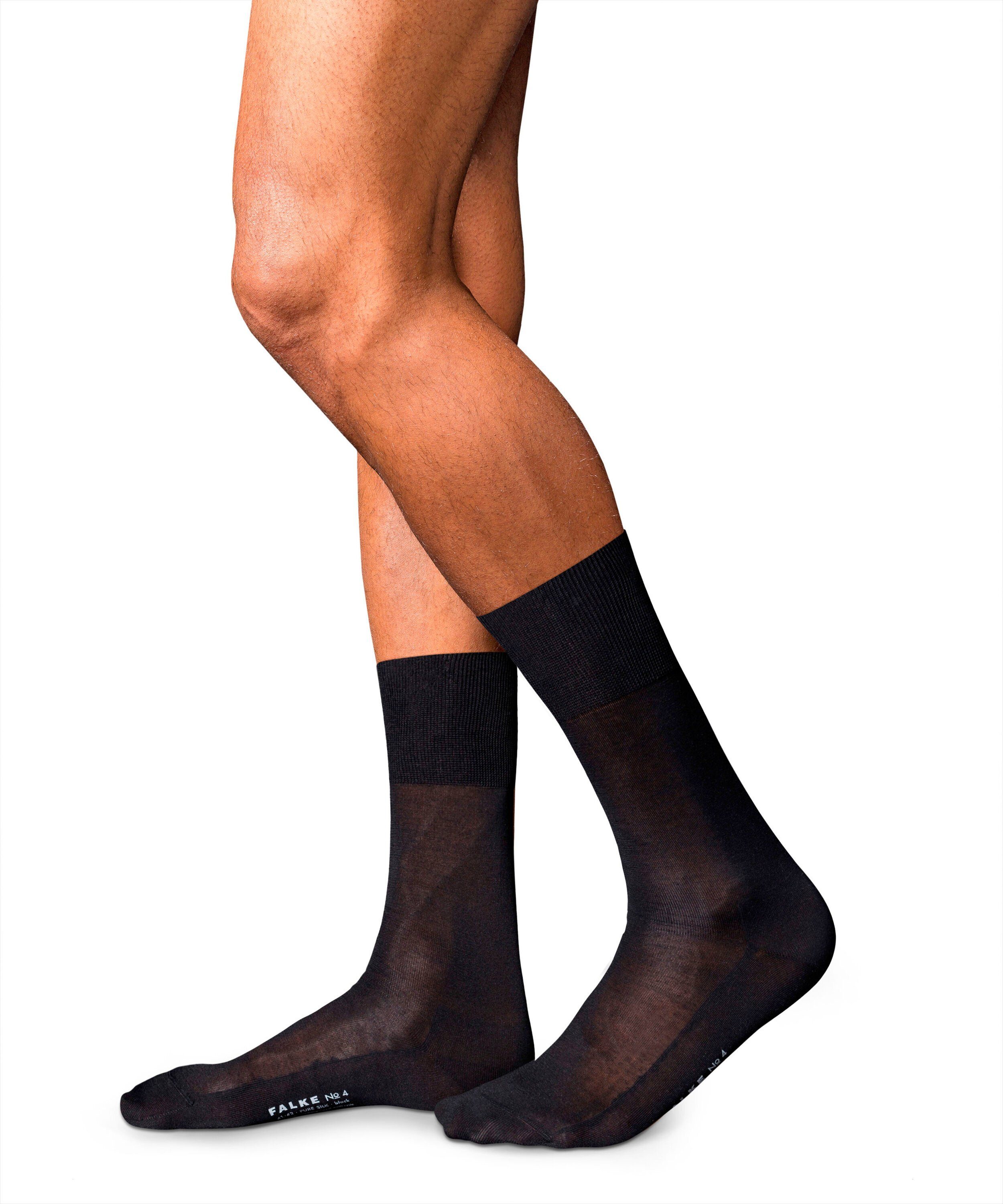 FALKE Socken No. 4 Pure Silk Socken (1-Paar) aus chinesischer Maulbeerseide