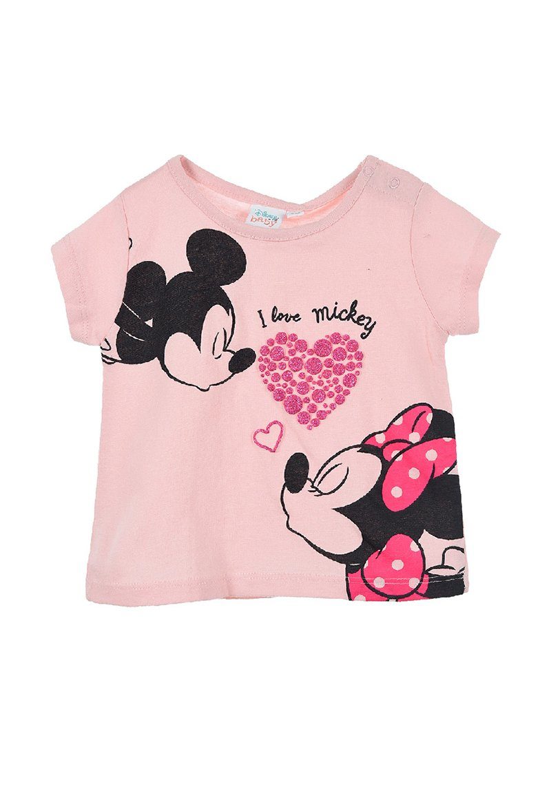 Disney Minnie Mouse T-Shirt Baby Mädchen Kurzarm Shirt Oberteil Pink
