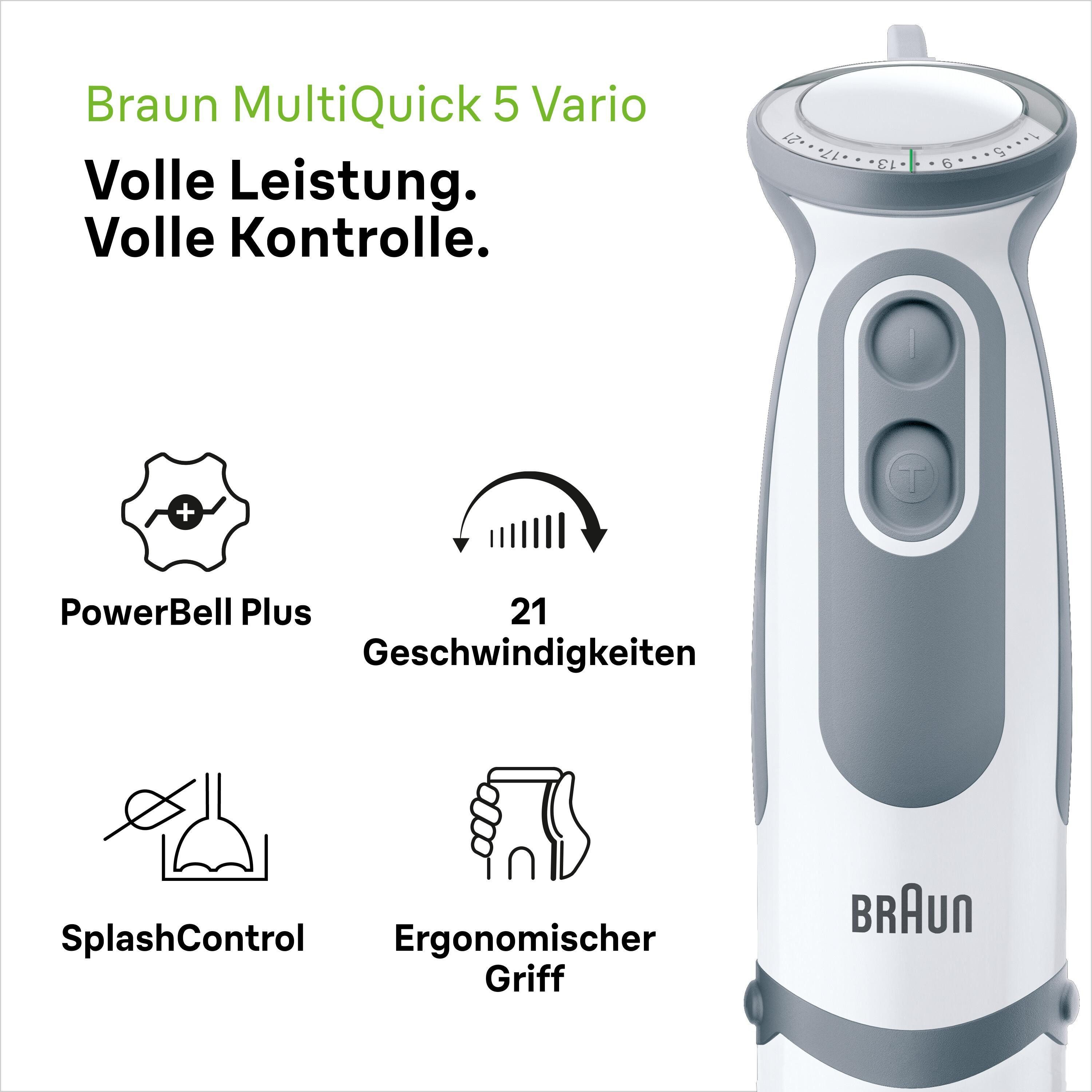 Braun Stabmixer Stabmixer-Set MultiQuick 5 Vario MQ 5220
