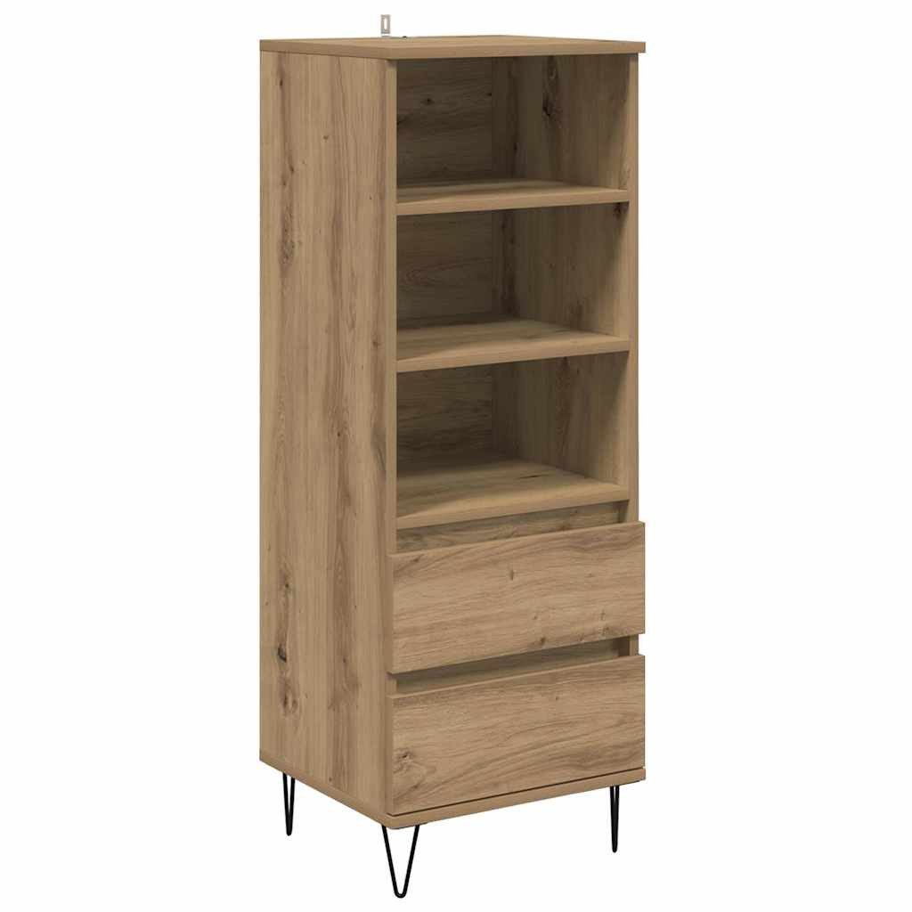 vidaXL Sideboard Hochboard Artisan-Eiche 40 x 36 x 110 cm Holzwerkstoff (1 günstig online kaufen
