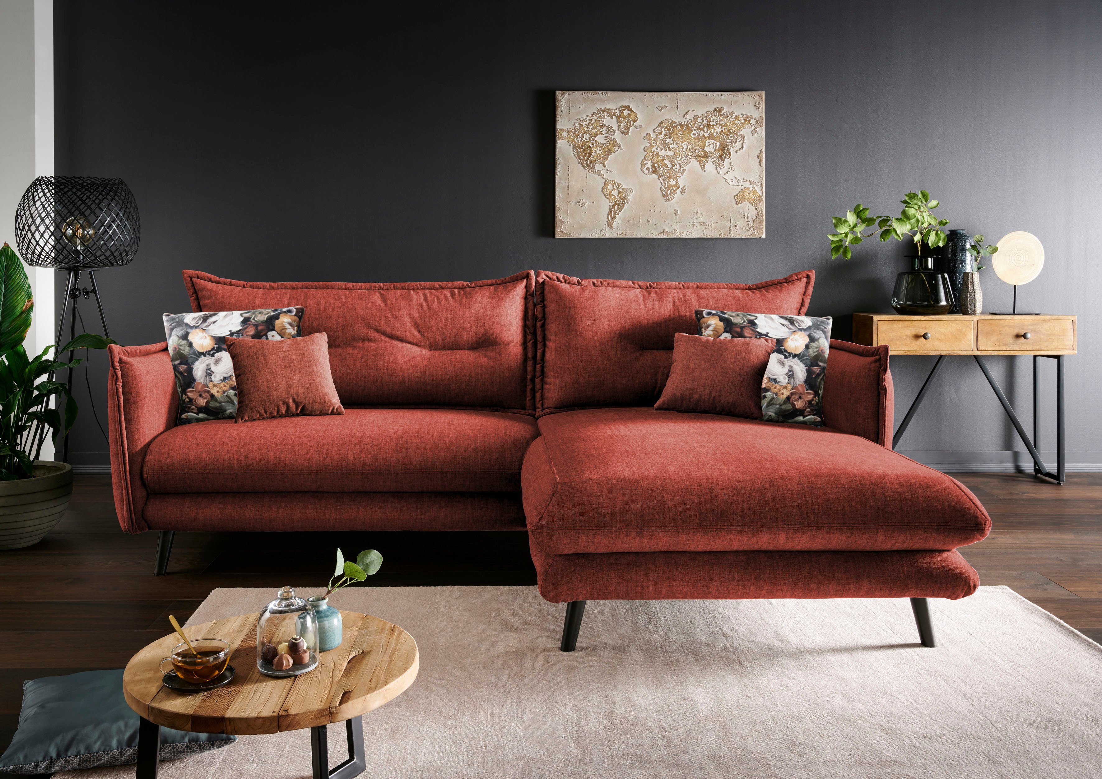 INOSIGN Ecksofa Lazio modernes Design, bequem, günstig online kaufen