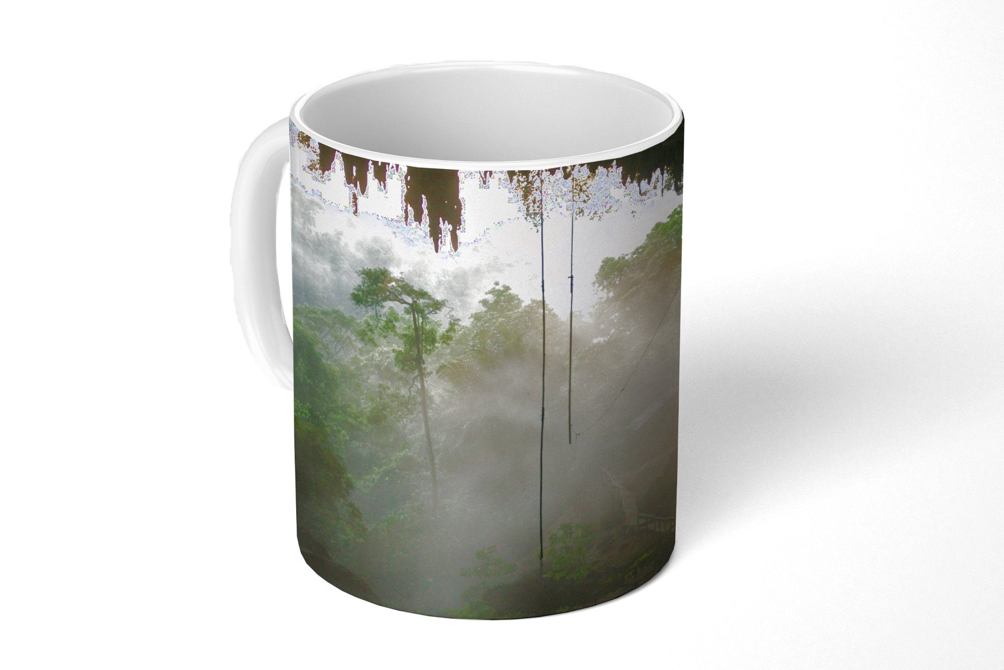 MuchoWow Tasse Blick aus einer Höhle in Borneo, Keramik, Kaffeetassen, Teetasse, Becher, Teetasse, Geschenk