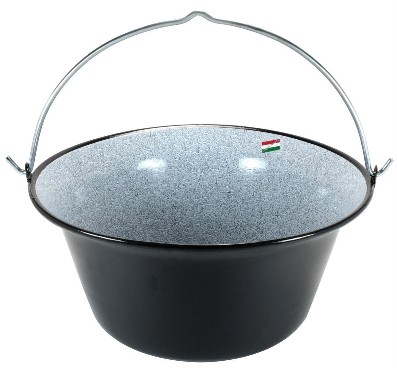 Grillplanet Schwenkgrill Gulaschkessel 15 Liter Dreibein 180cm Deckel und 2 x Kochlöffel, Komplett Set