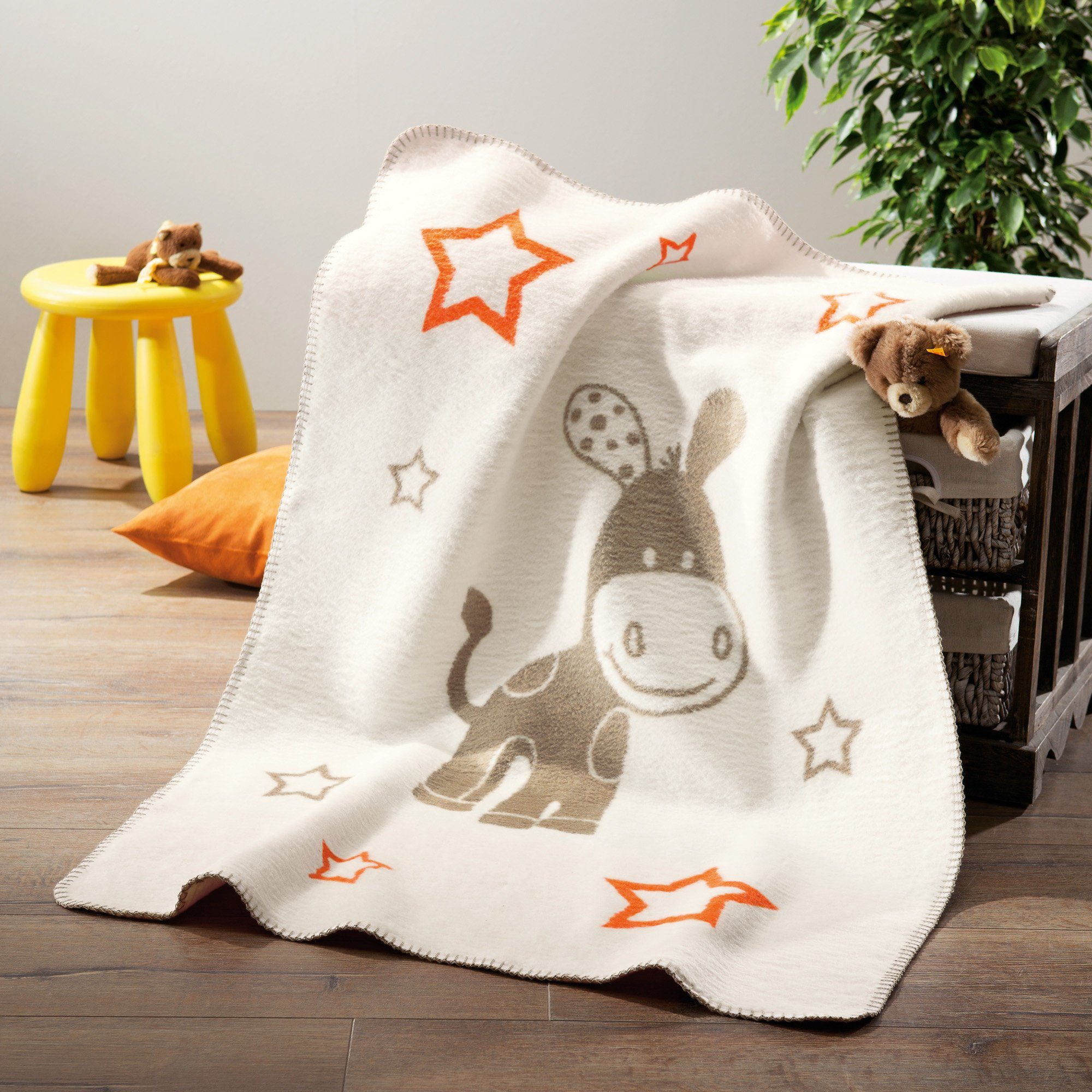 Kinderdecke Babydecke, Erwin Müller, Baumwolle Motiv