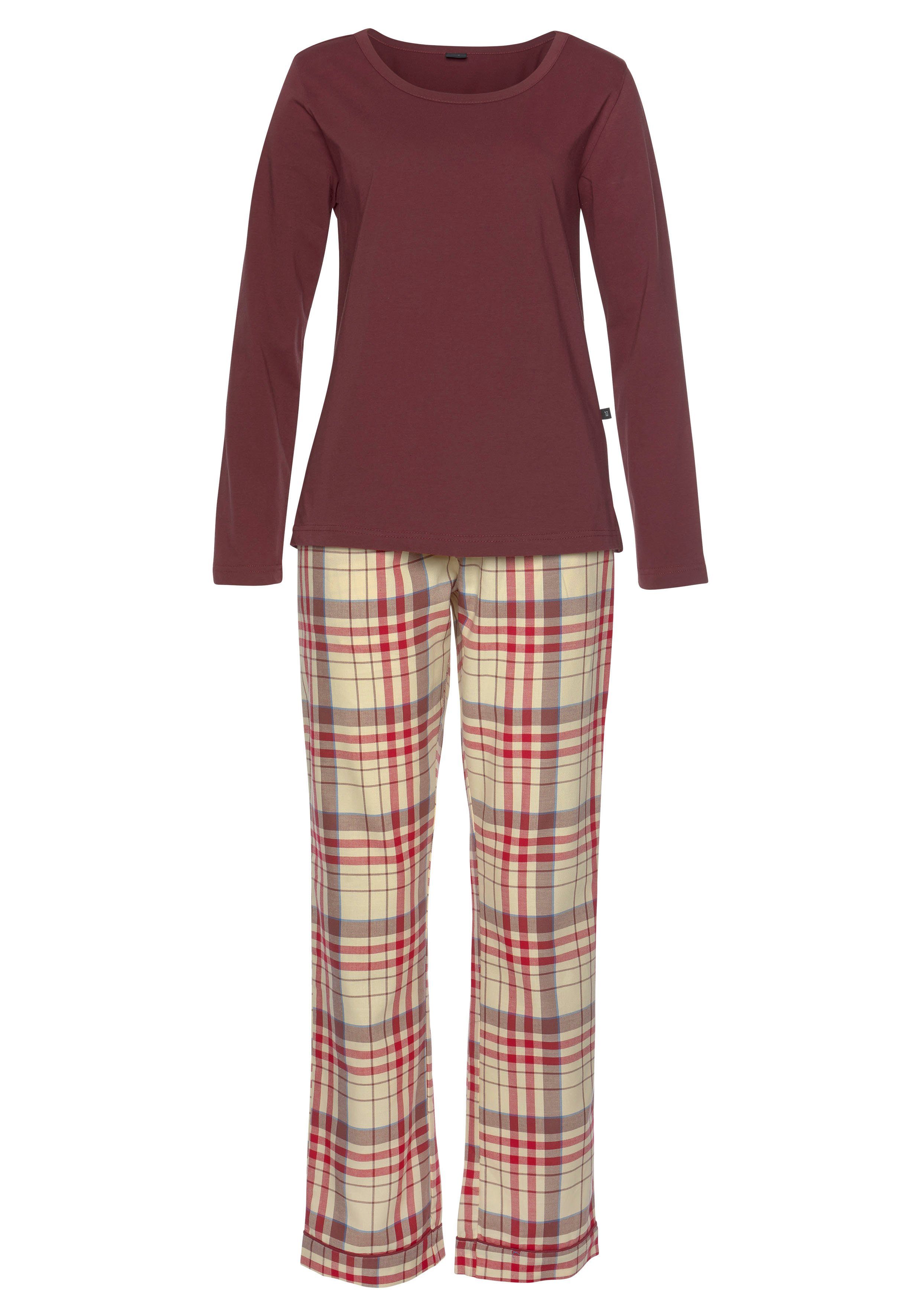 H.I.S Pyjama (2 tlg) mit karierter günstig online kaufen