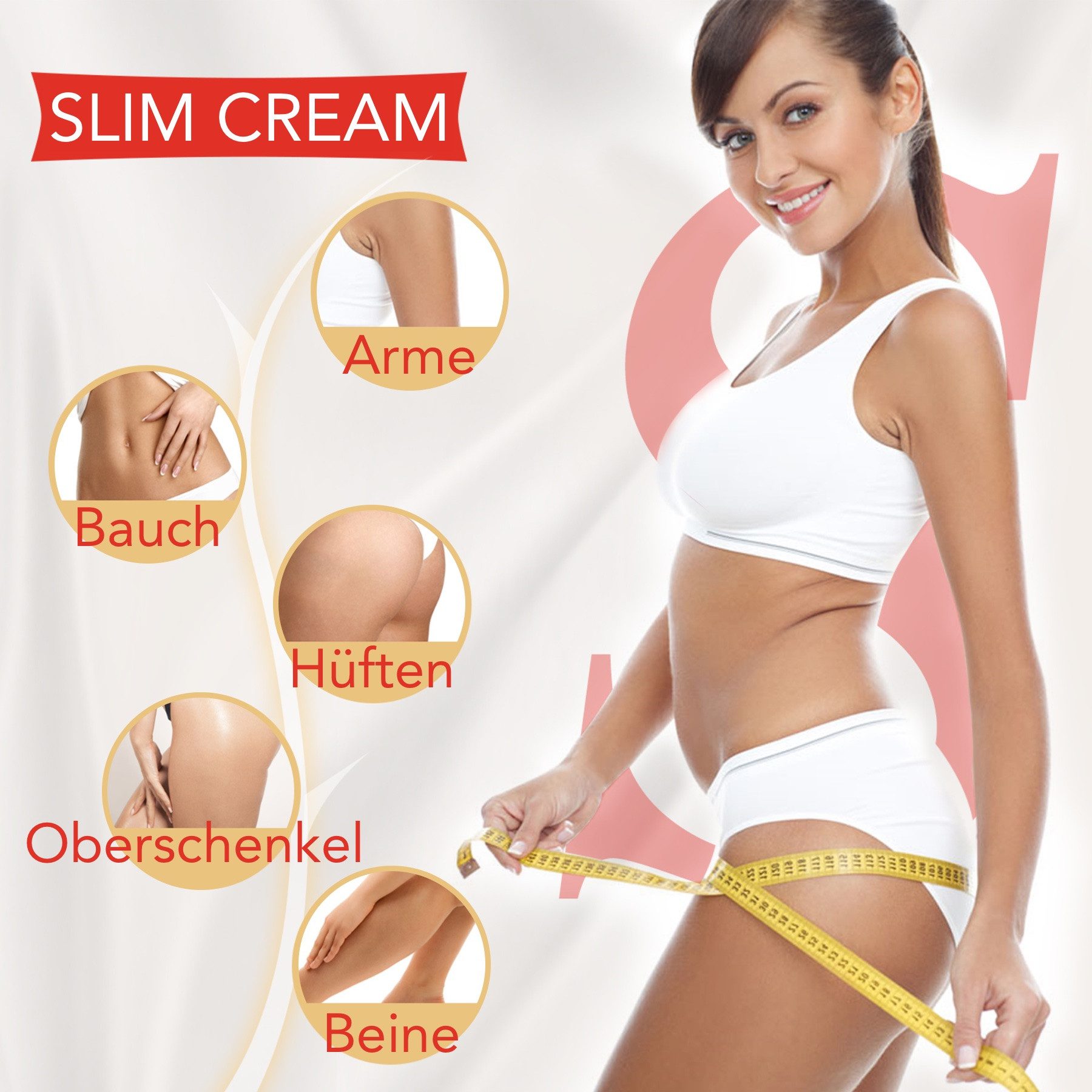 P-Beauty Cosmetic Accessories Körpercreme Creme Slim CreamTagescreme Hautpflegecreme, 1-tlg., Körpercreme, Creme, Hautcreme, Tagescreme