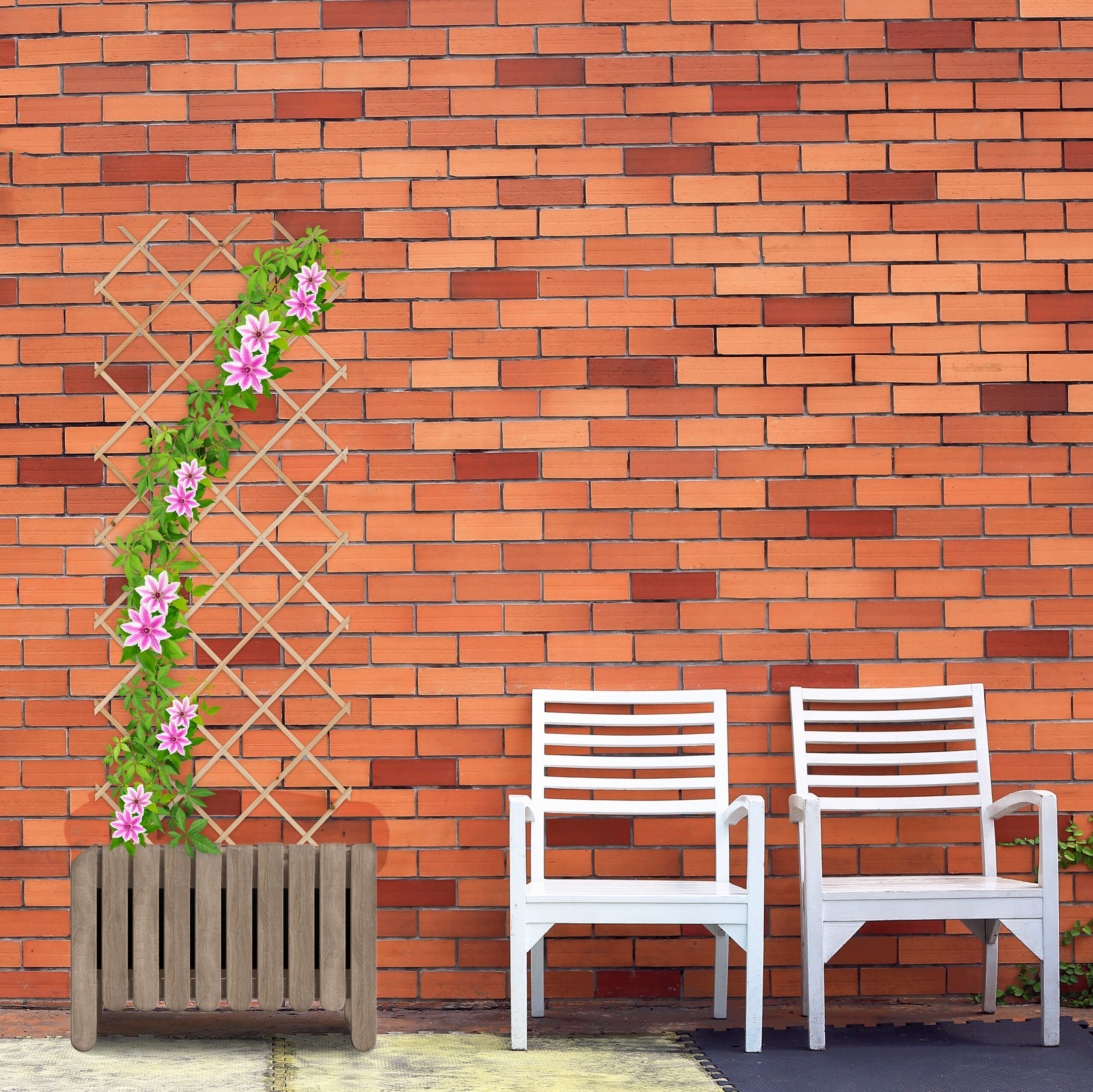 relaxdays Rankgitter Ausziehbares Rankgitter 3er Set, 3 St., 3er Set günstig online kaufen