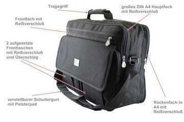 SHG Messenger Bag Arbeitstasche Umhängetasche Flugbegleiter Schultertasche