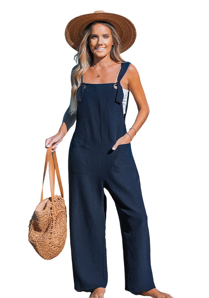 Cupshe Jumpsuit Selbstbindender Riemen weites Bein