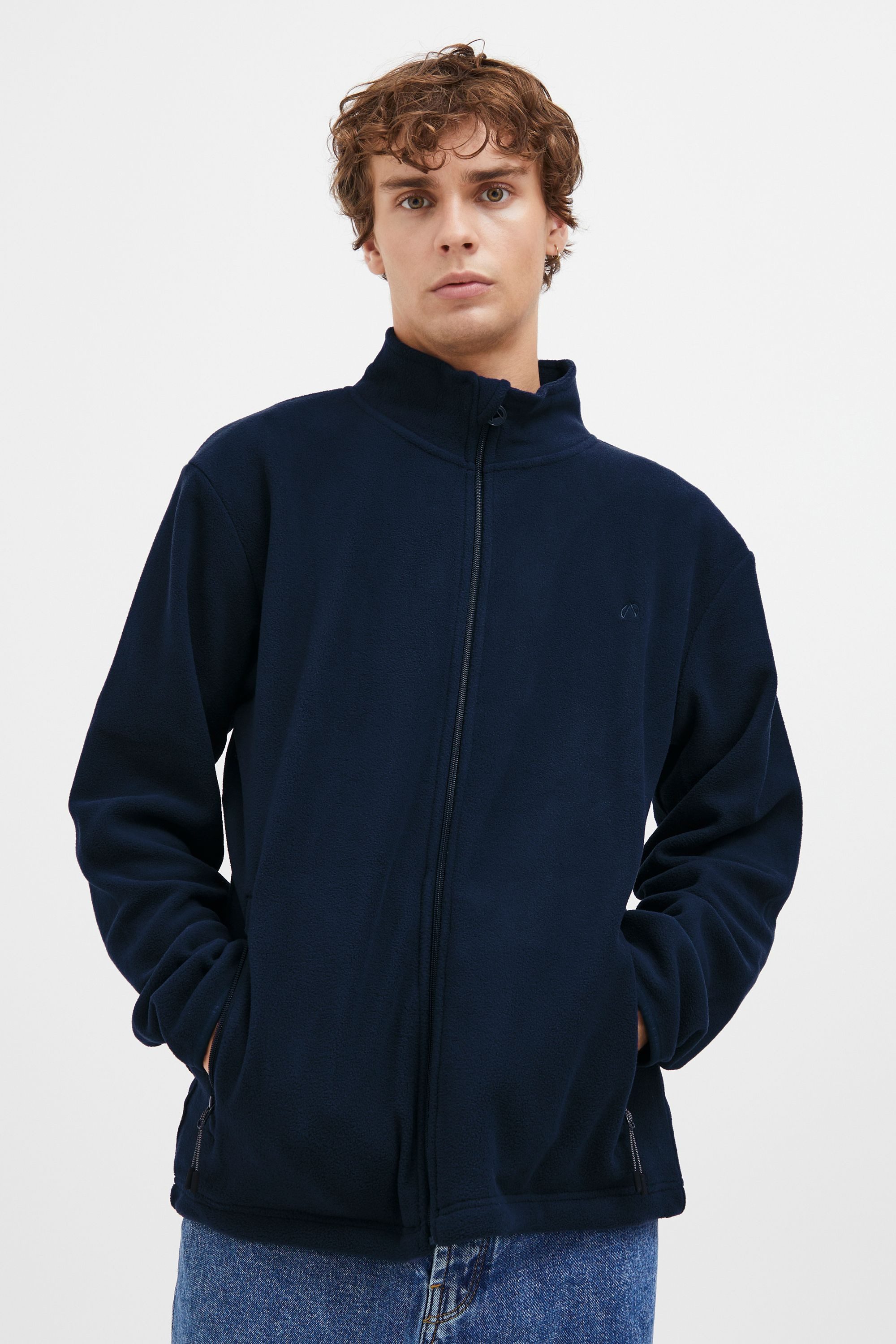 North Bend Fleecejacke NBCocas M Atmungsaktive Fleecejacke mit Stehkragen