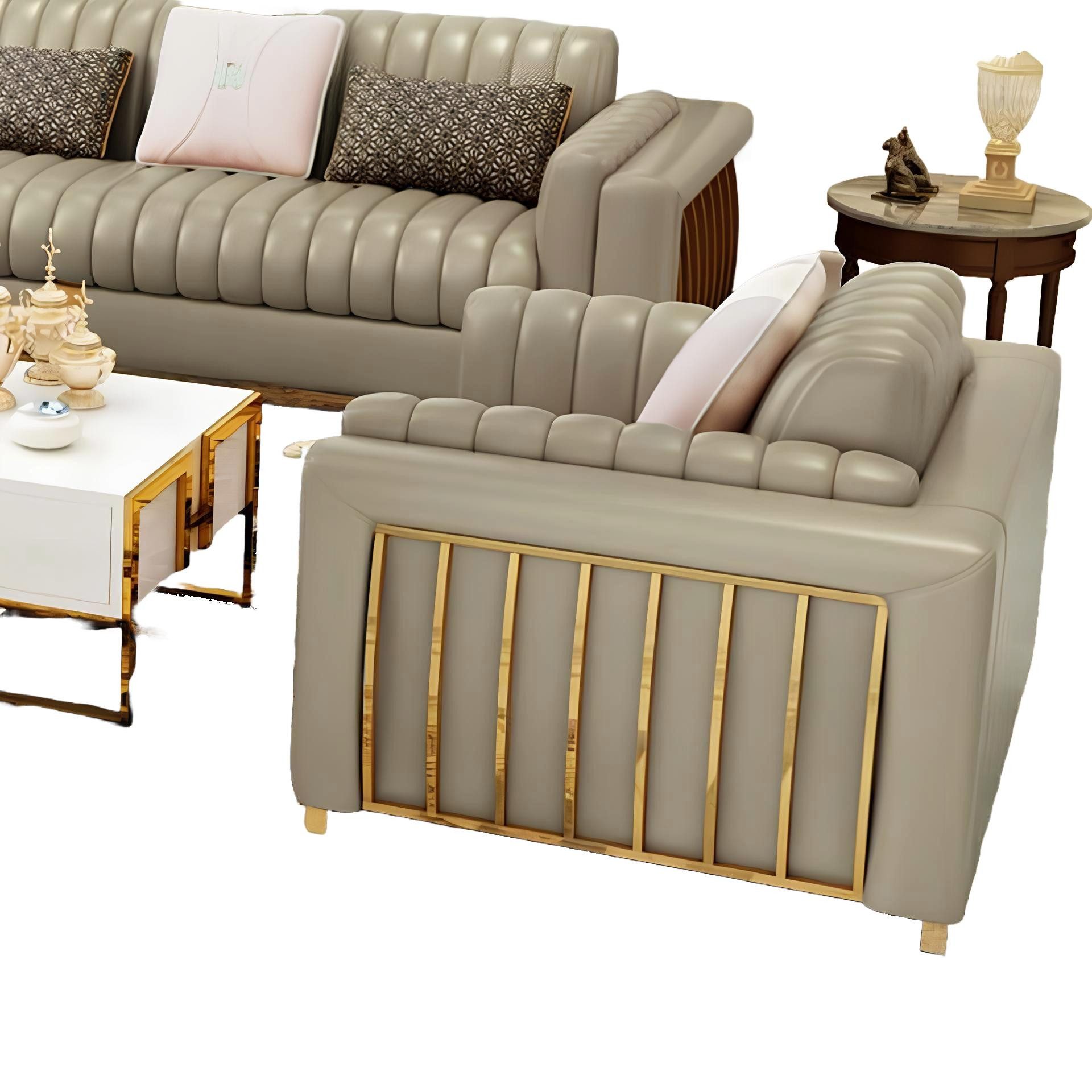 JVmoebel Sessel Couch Sofa Relax Leder Lounge Fernseh Club Polster Sitzer Orange, Made in Europa