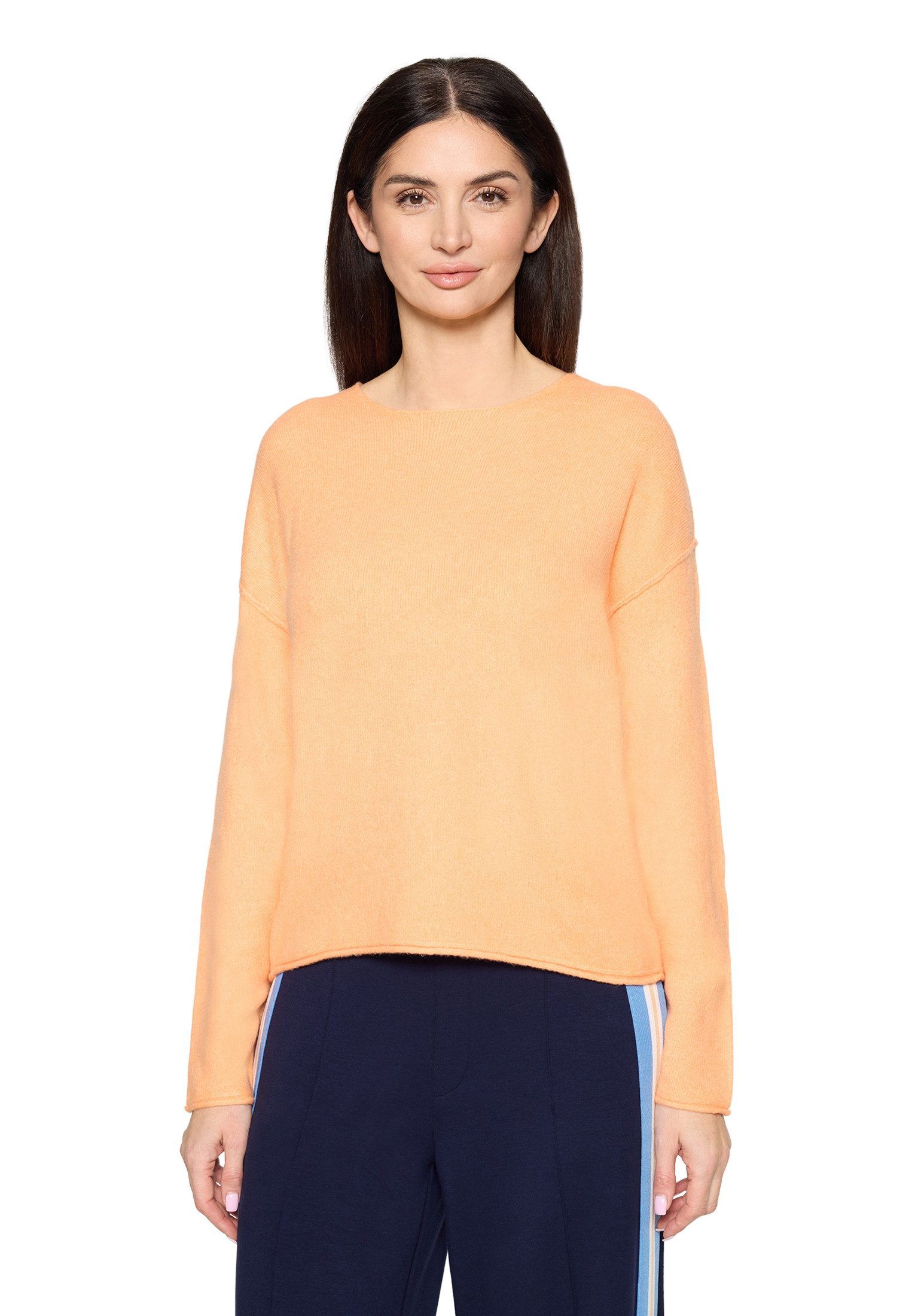 Cartoon Strickpullover Damen mit Rundhalsausschnitt (1-tlg)