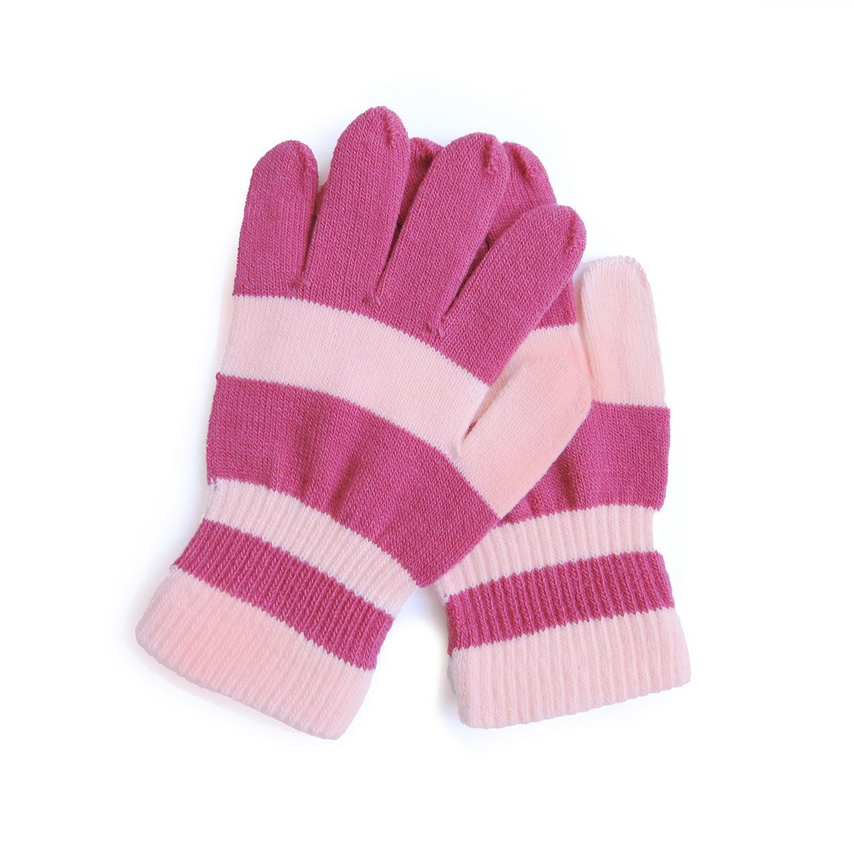 Originelli können Strickhandschuhe Farben abweichen, pink gestreift Kinderhandschuhe Sonia Onesize