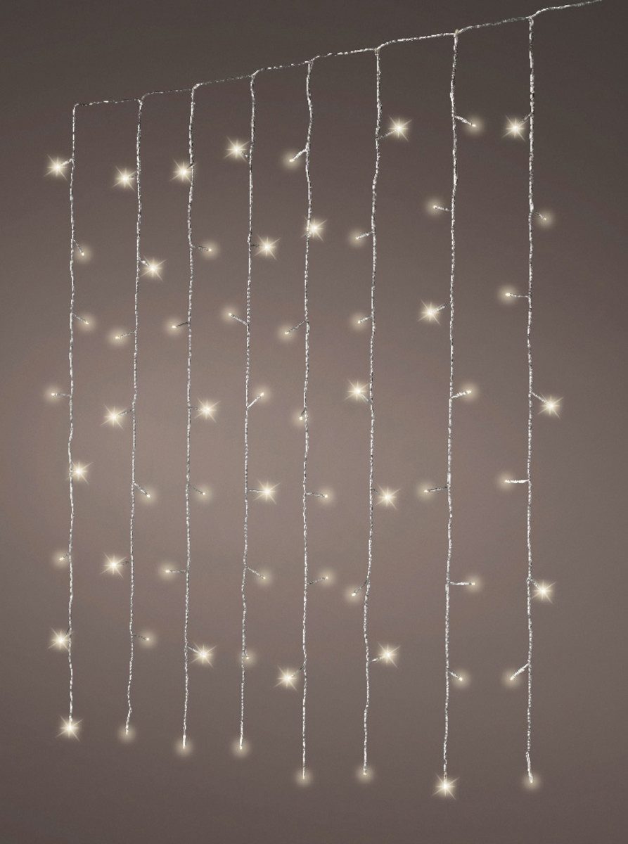 Lumineo Dekofigur LED Lichtvorhang Twinkle 100 x 200 cm