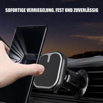 Tisoutec Handyhalterung Auto, 360° Drehbar Auto Handyhalter für Alle Smartphone Smartphone-Halterung
