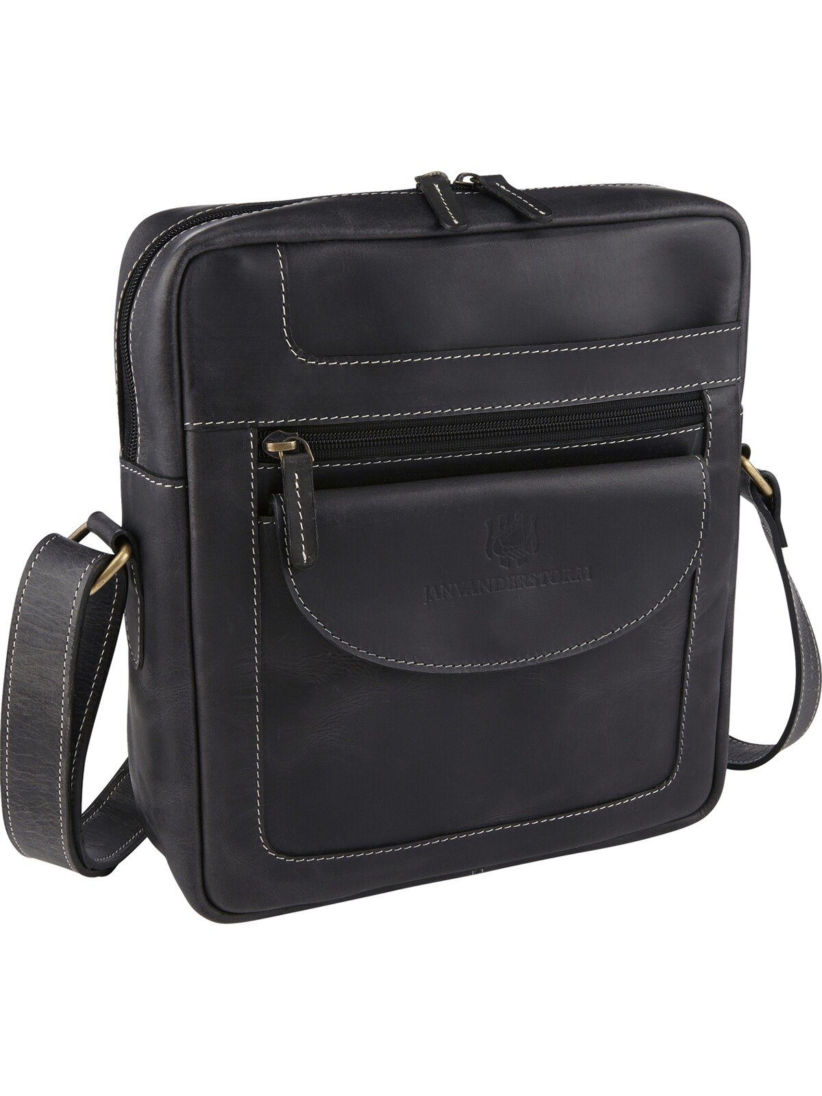 Jan Vanderstorm Umhängetasche DIETGER, aus echtem Leder günstig online kaufen