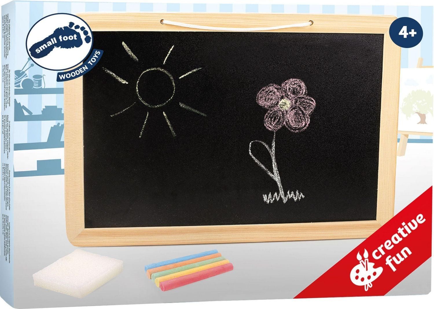 Small Foot Spiel Tafel Bunte Kreide