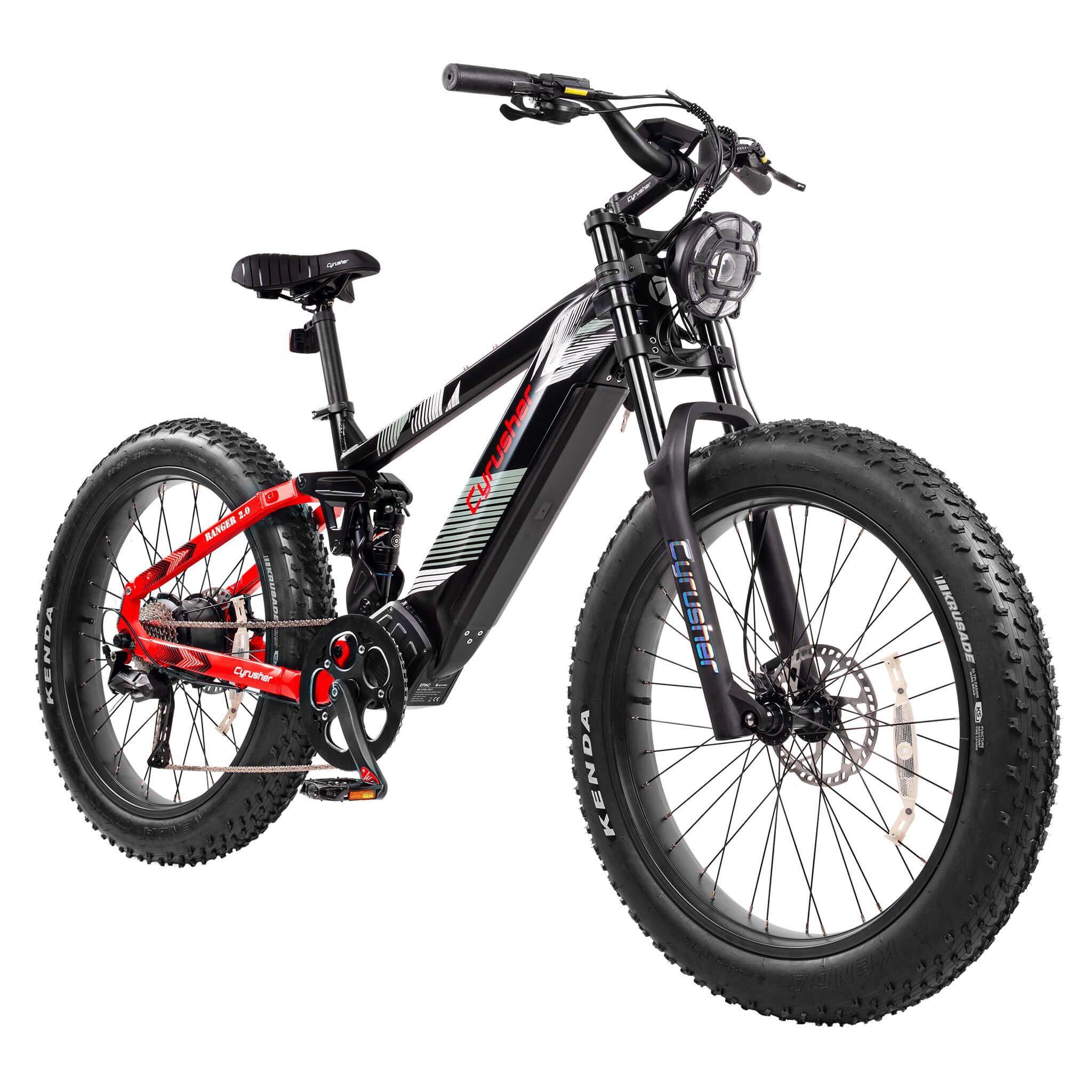 DOTMALL E-Bike Mountainbike Cyrusher Ranger 2.0 All-Terrain-Elektrofahrrad,52V 20Ah Shimano 9-Gang, Heckmotor, 1040 Wh