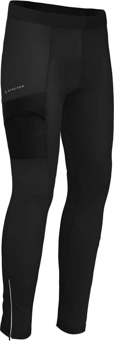 Bergson Fahrradhose KEMI COMFORT (mit Sitzpolster) Herren Fahrradhose, bielastisch, tight, Normalgrößen, schwarz