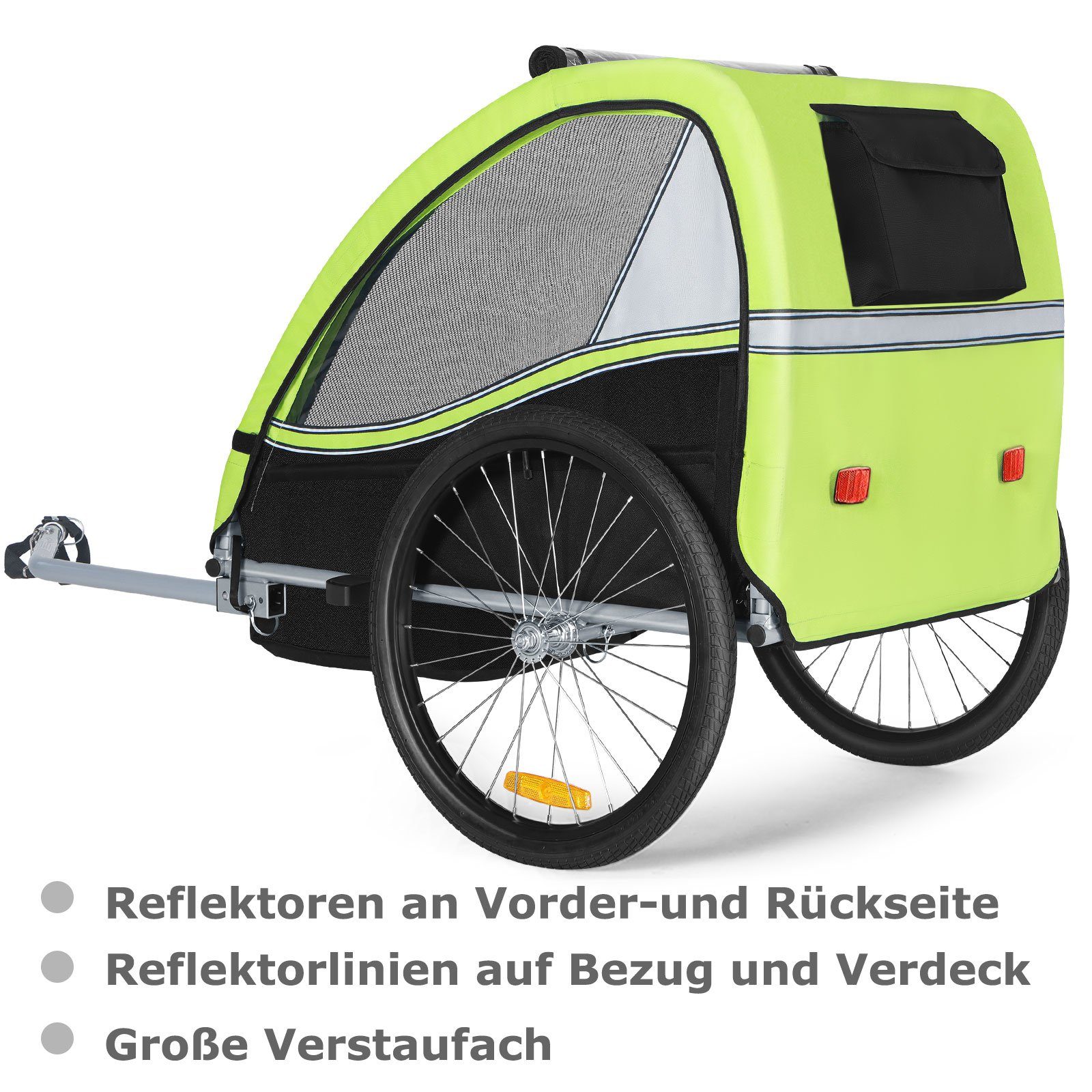 TIGGO Fahrradkinderanhänger Tiggo VS Kinderanhänger Fahrradanhänger für 1 oder 2 Kinder – Bild 4 von 5