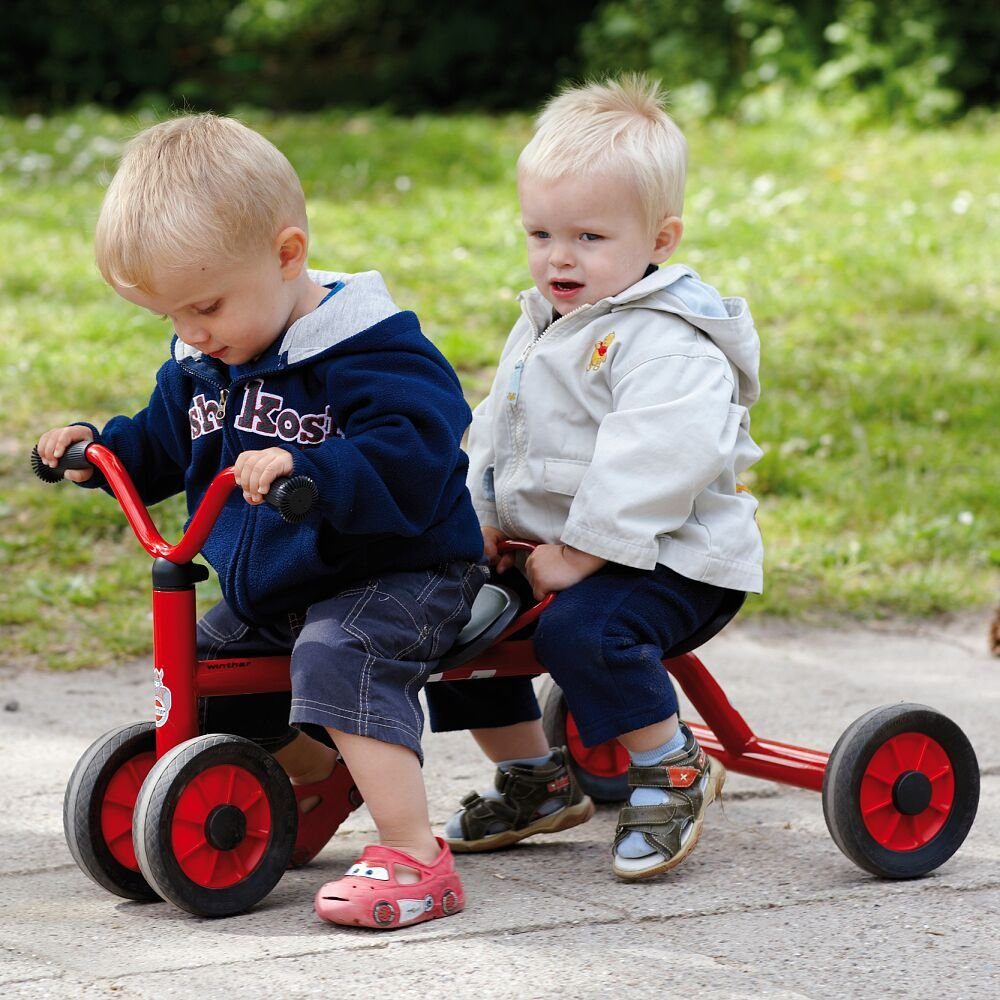 Winther Dreirad Mini Viking Kinderfahrzeug für Dreirad Kita, Kindergarten Krippe, Rutsch, Hochwertiges