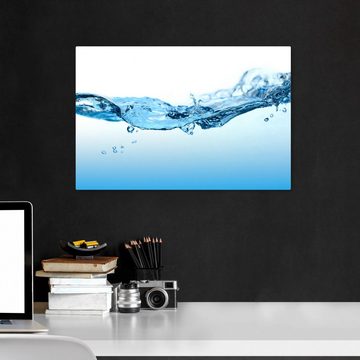 wandmotiv24 Leinwandbild Wasseroberfläche Natur, Abstrakt (1 St), Wandbild, Wanddeko, Leinwandbilder in versch. Größen