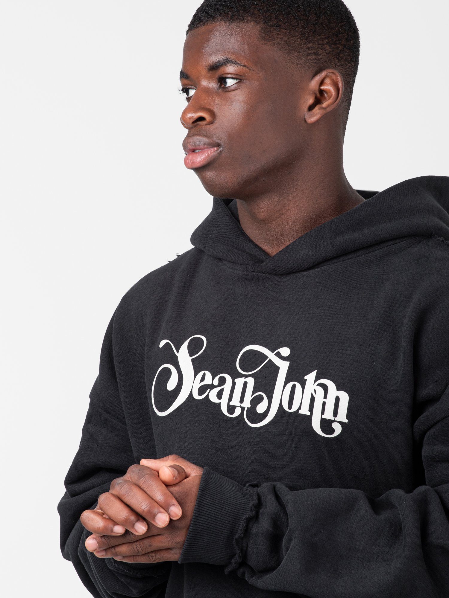 Sean John Hoodie Sean John Retro Logo Peached Hoodie
