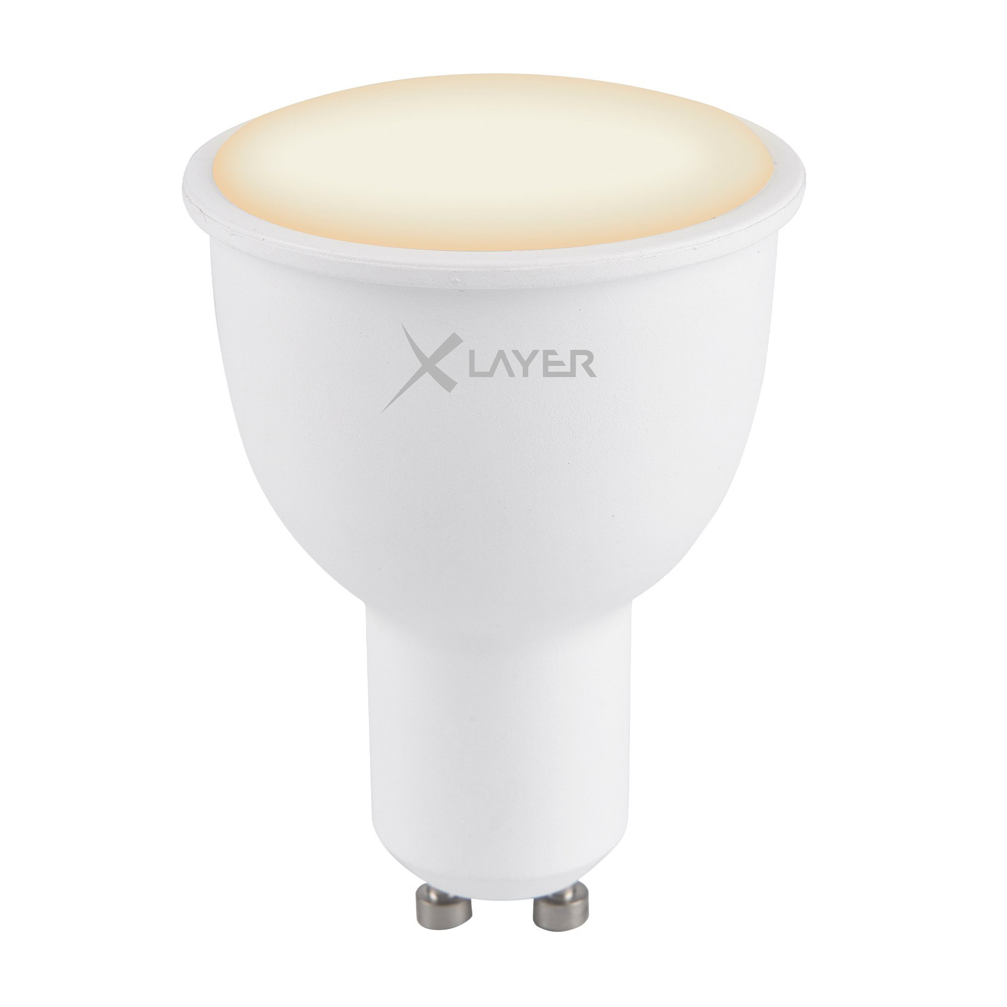 XLAYER Smarte LED-Leuchte WLAN LED Lampe Smart Echo GU10 4.5W Warm- und Kaltweiß Dimmbar