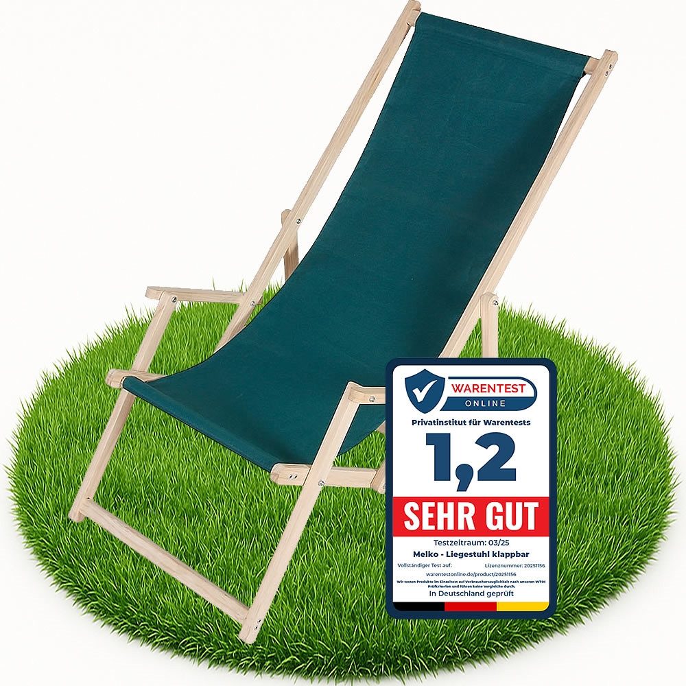 Melko Gartenstuhl Strandliege Liegestuhl Gartenliege Holz günstig online kaufen